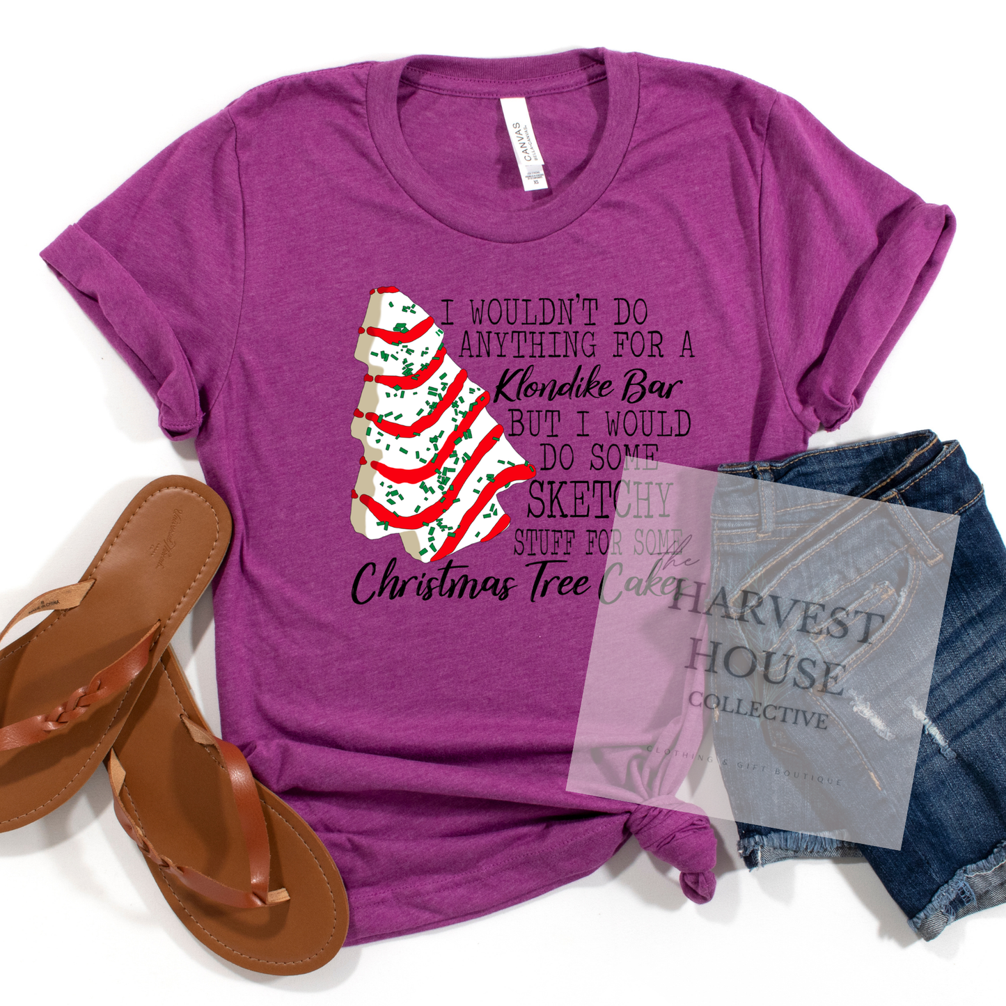 Christmas Tree Cake Bella Canvas Tee