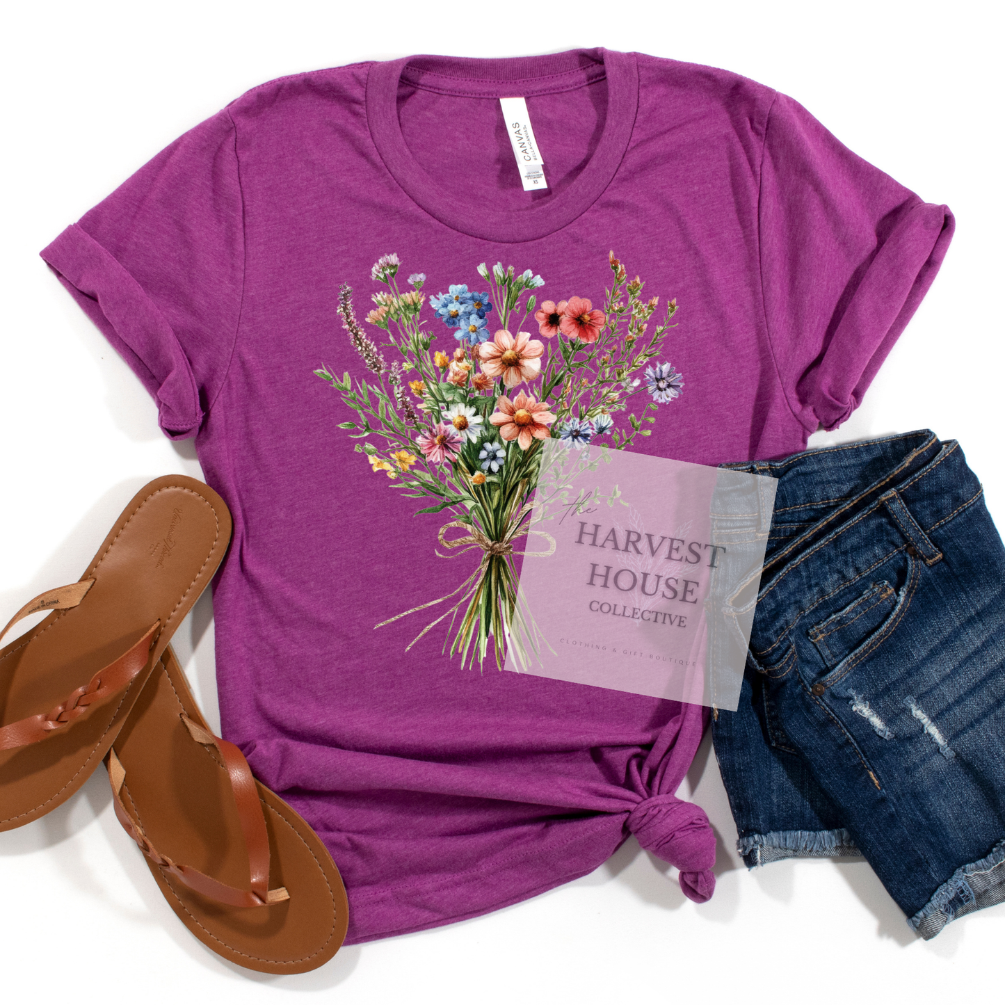 Floral Bouquet Bella Canvas Tee