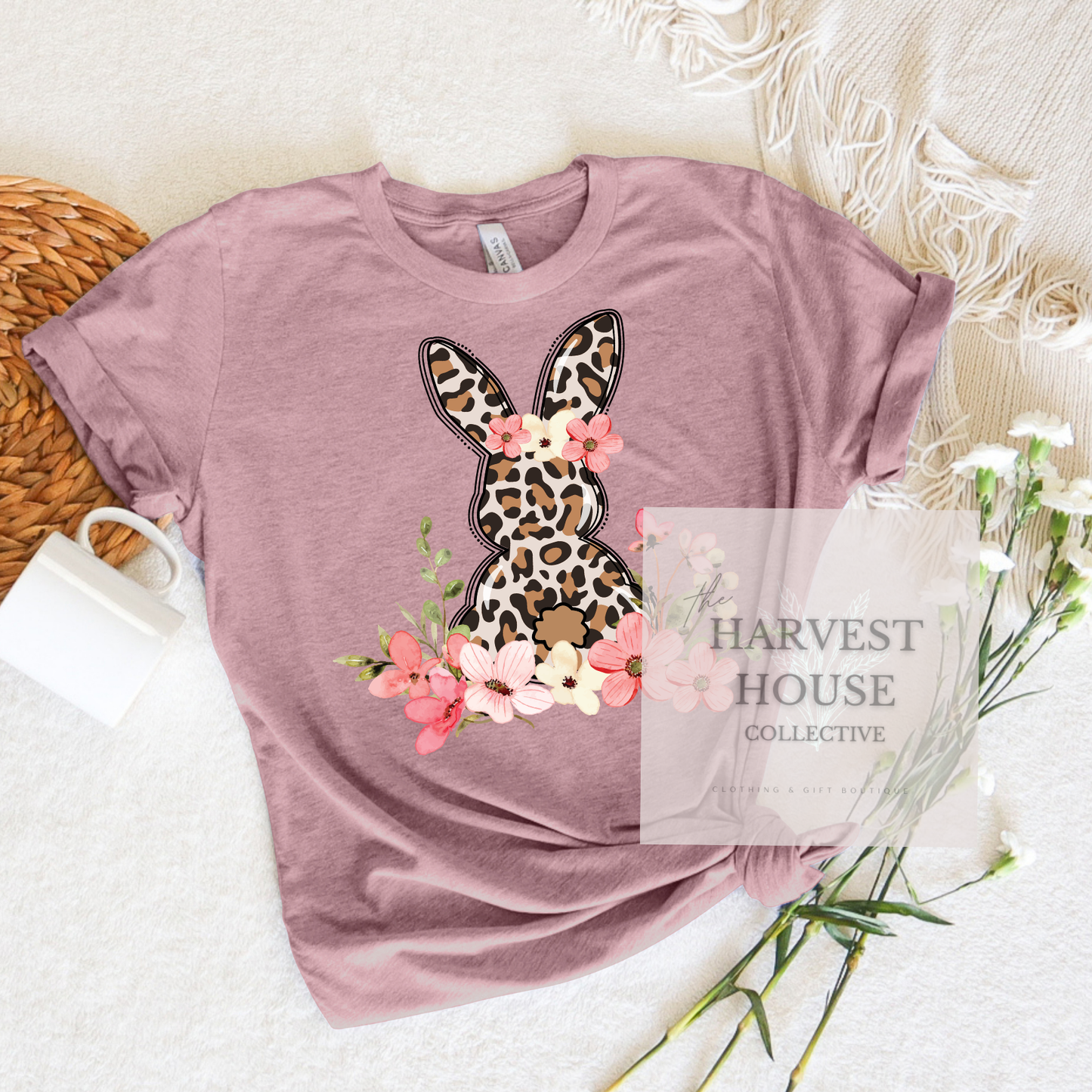 Leopard Easter Bunny Tee