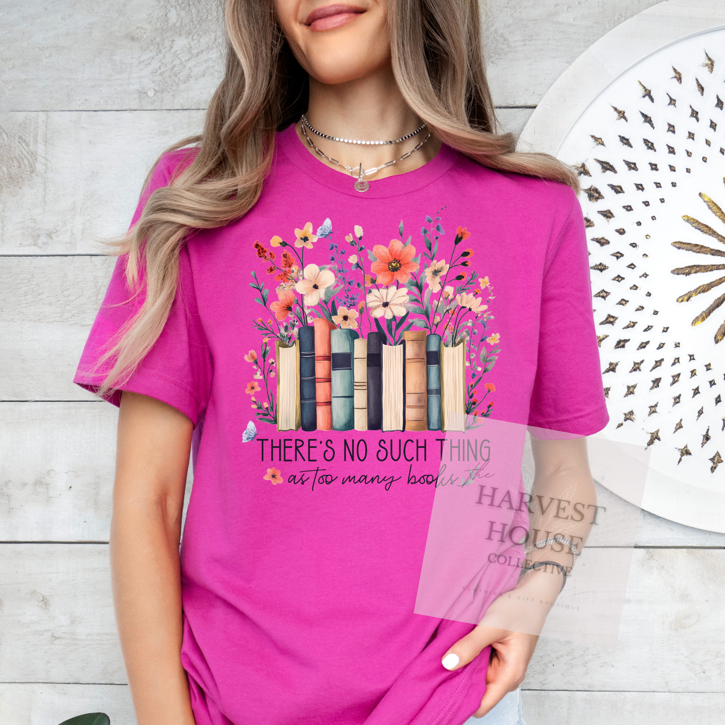 There's No Such Thing As Too Many Books Tee