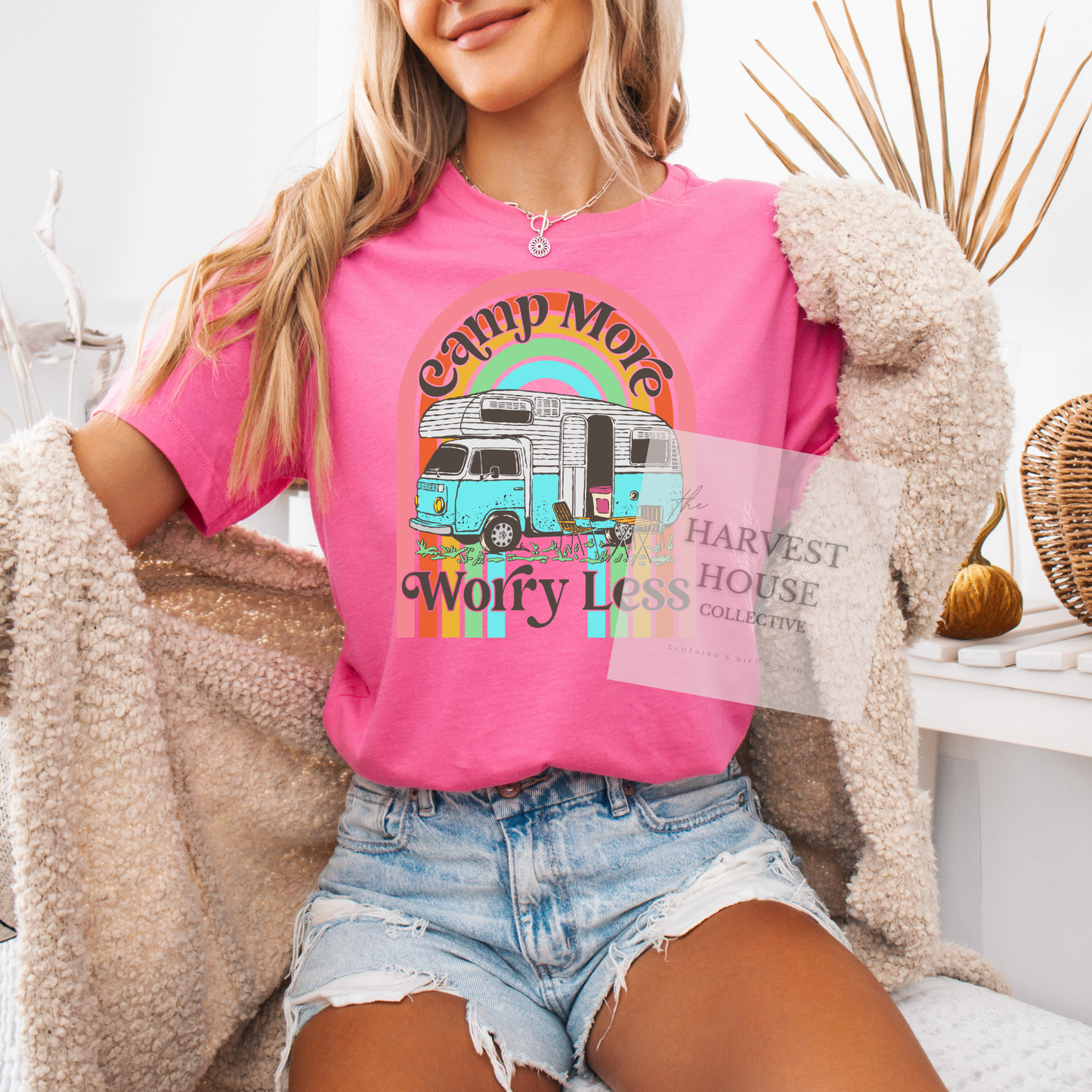 Camp More Worry Less Bella Canvas Tee