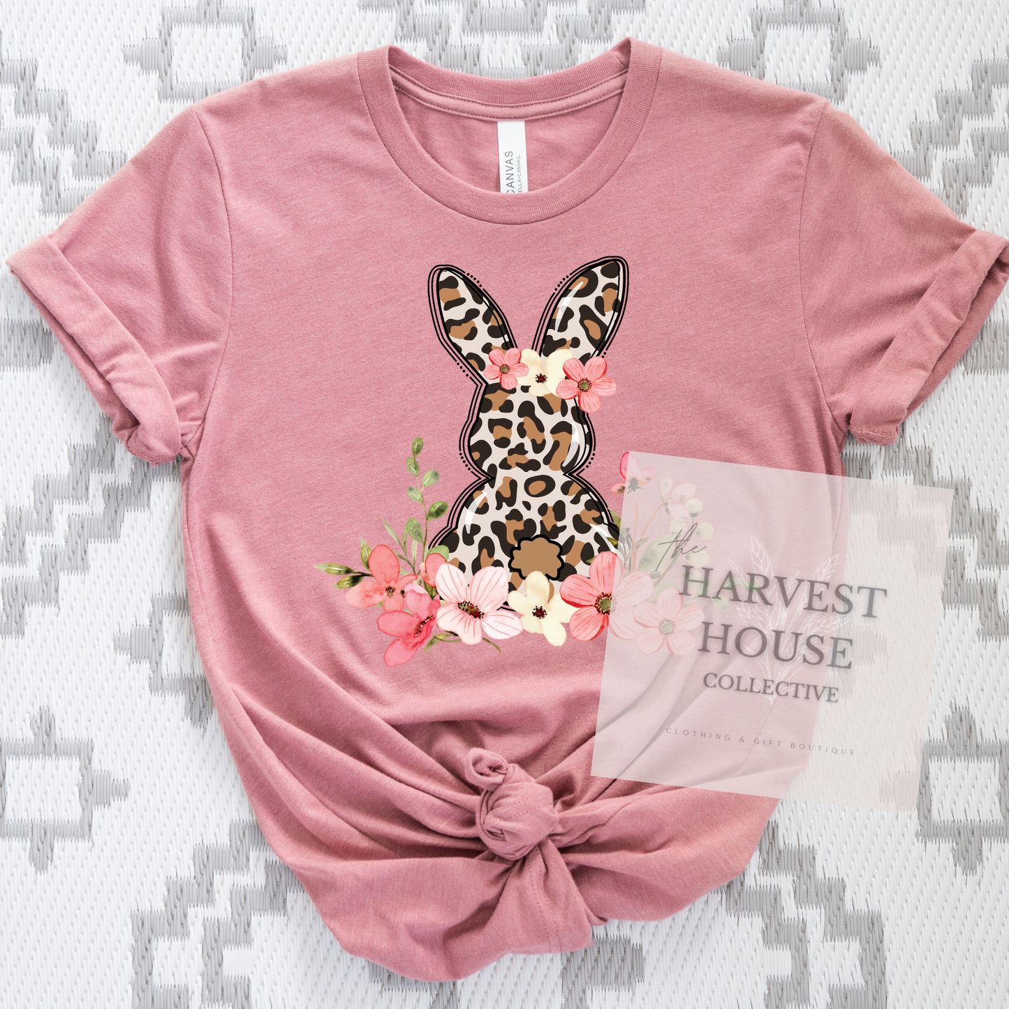 Leopard Easter Bunny Tee