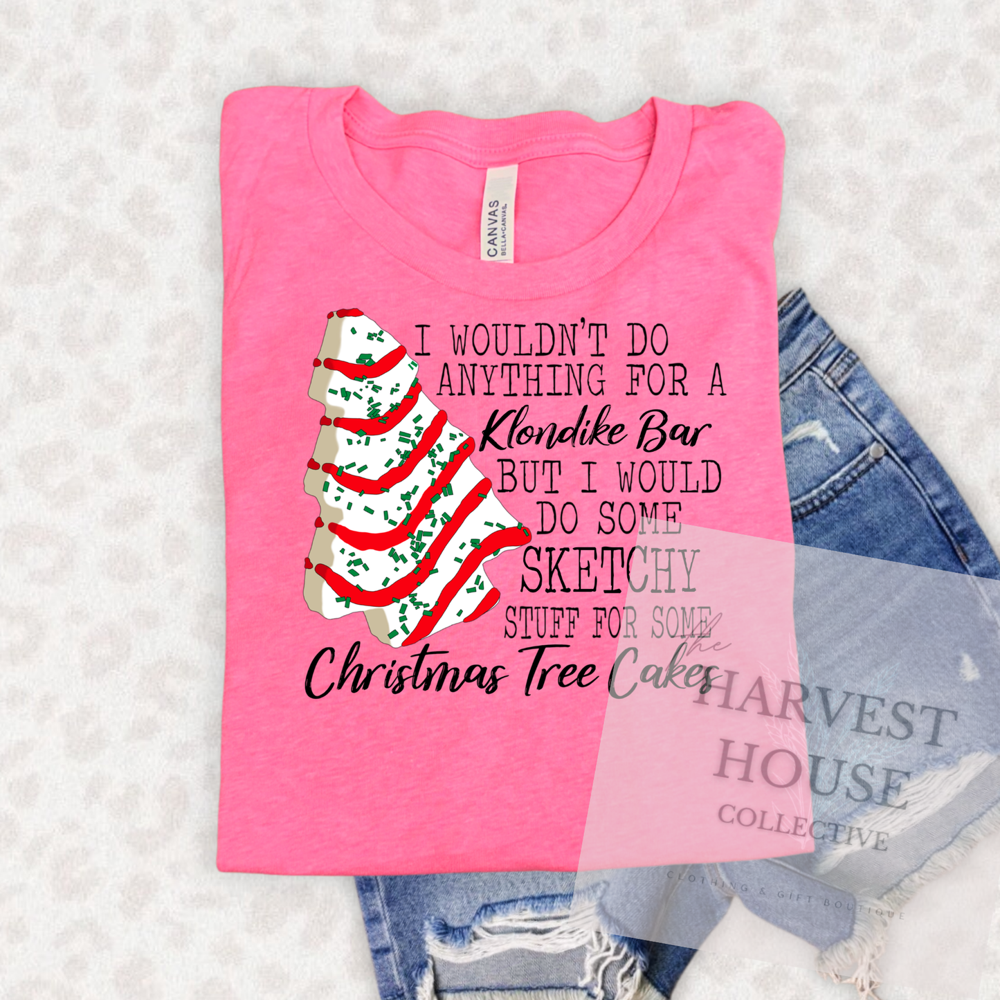 Christmas Tree Cake Bella Canvas Tee
