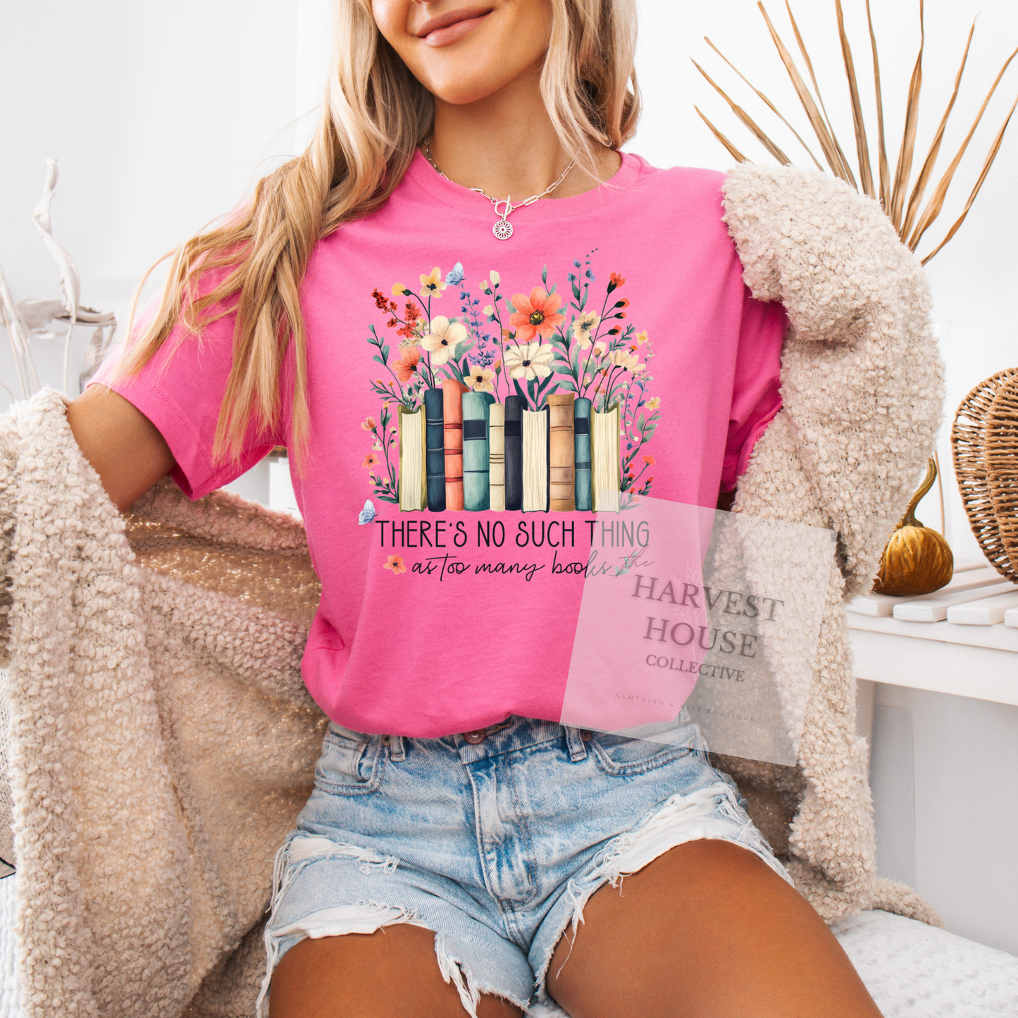 There's No Such Thing As Too Many Books Tee
