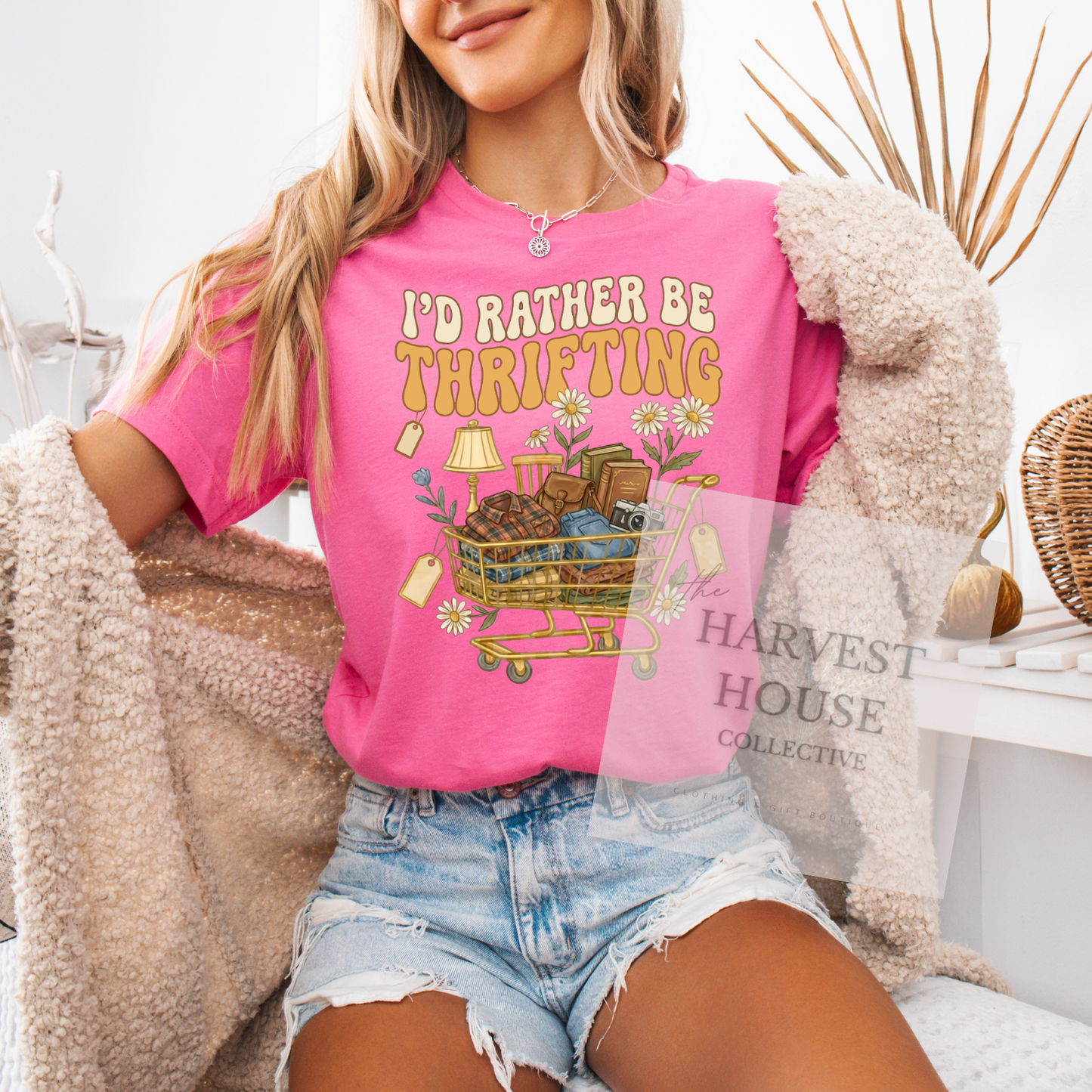 I'd Rather Be Thrifting Bella Canvas Tee