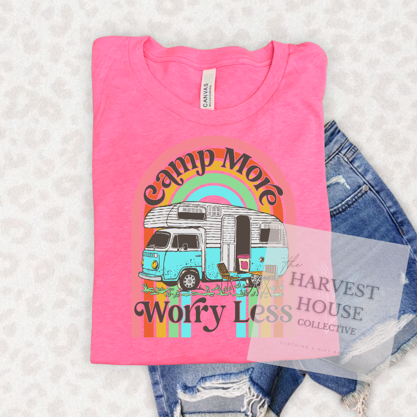 Camp More Worry Less Bella Canvas Tee