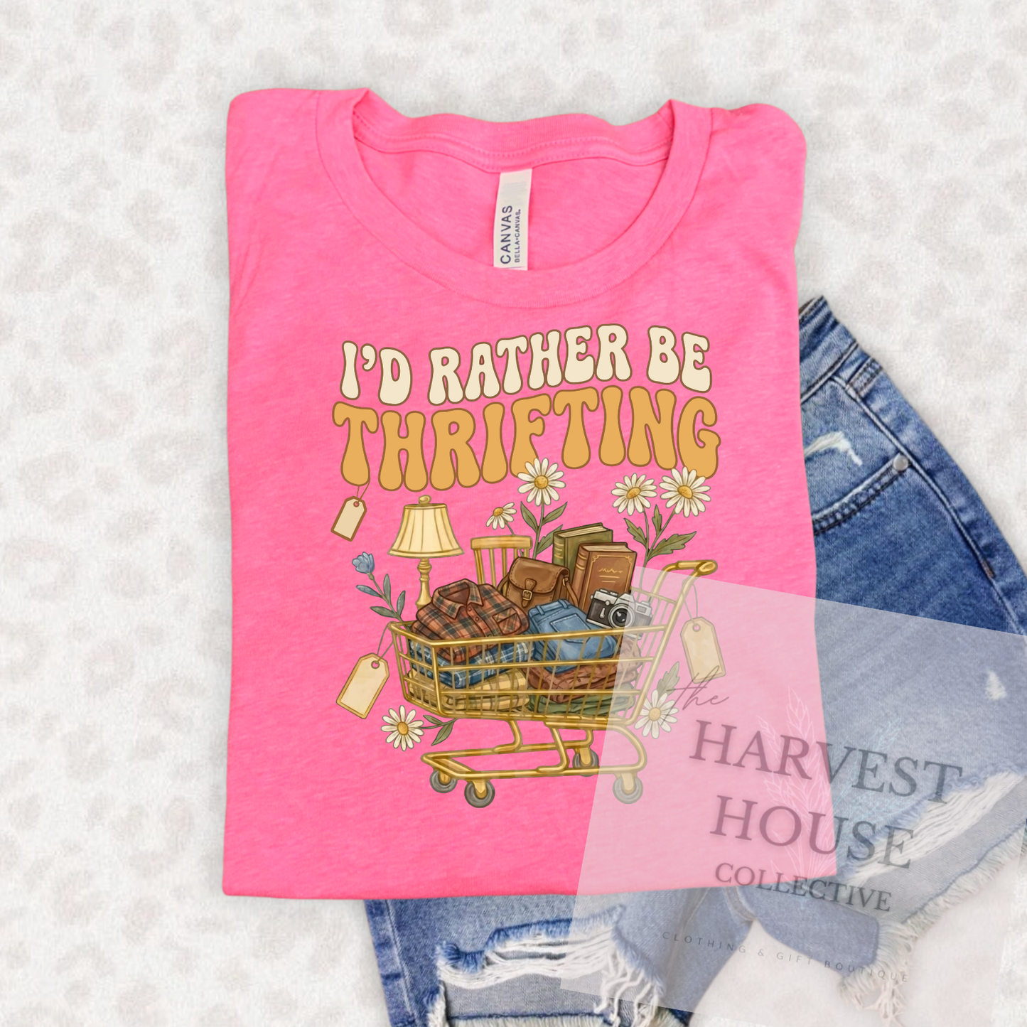 I'd Rather Be Thrifting Bella Canvas Tee