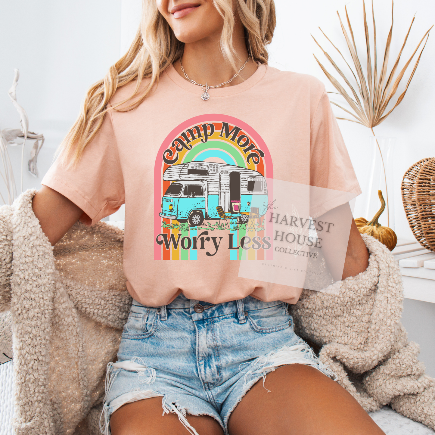 Camp More Worry Less Bella Canvas Tee