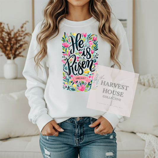 He is Risen Gildan Crewneck & Hoodie