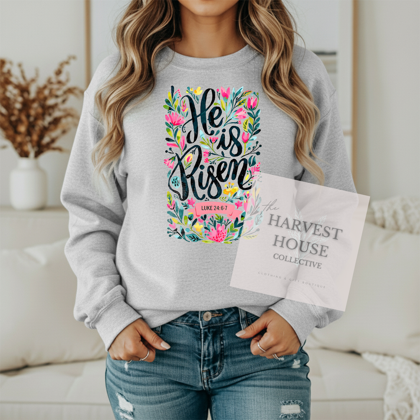 He is Risen Gildan Crewneck & Hoodie