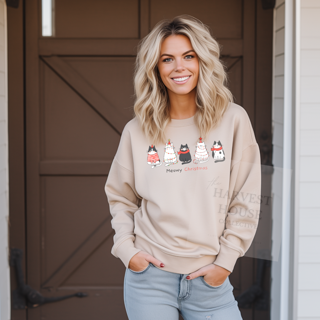 Meowy Christmas Sweatshirt