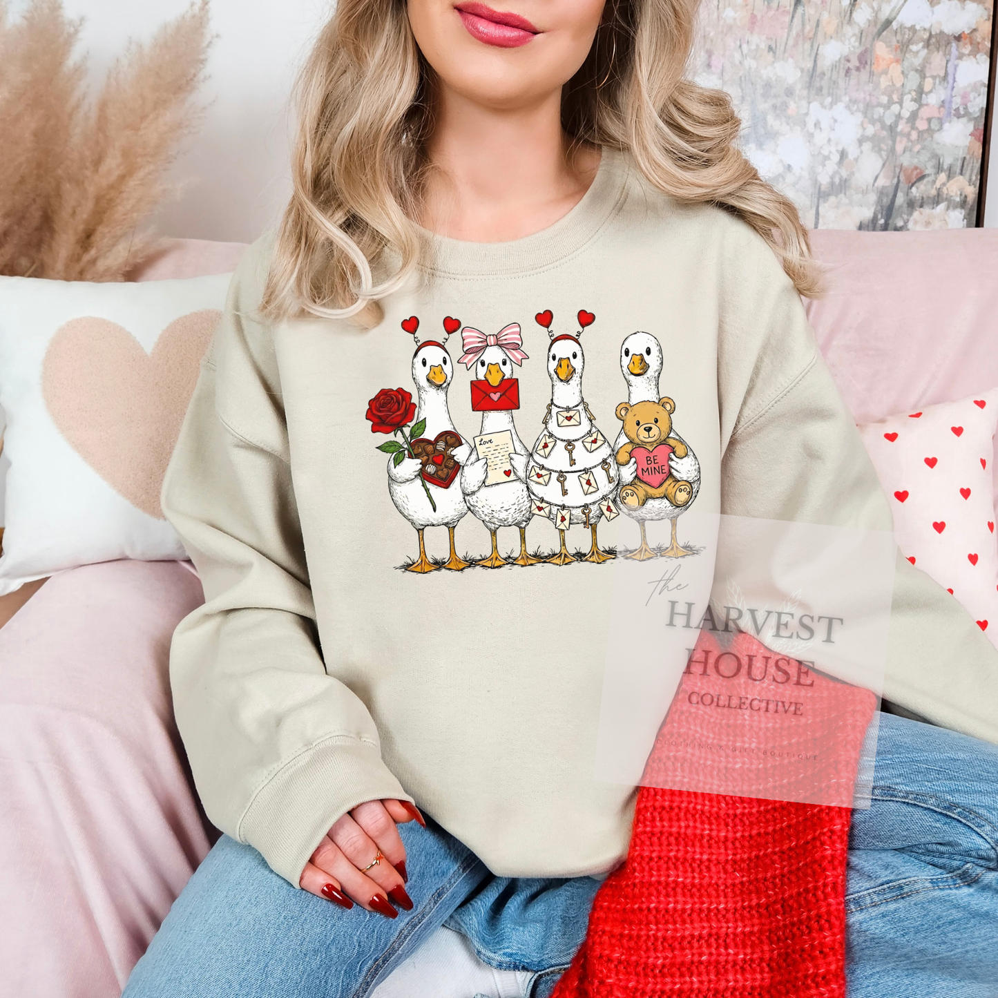 Valentine's Day Geese Crewneck & Hoodie
