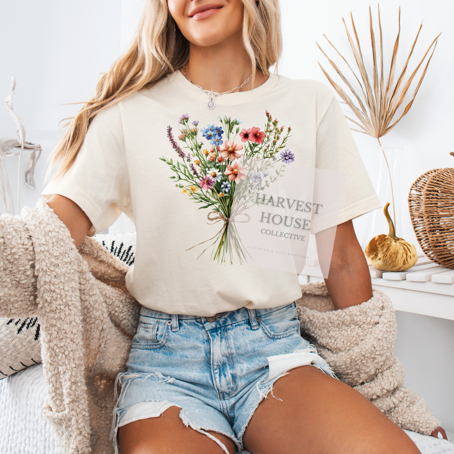 Floral Bouquet Bella Canvas Tee