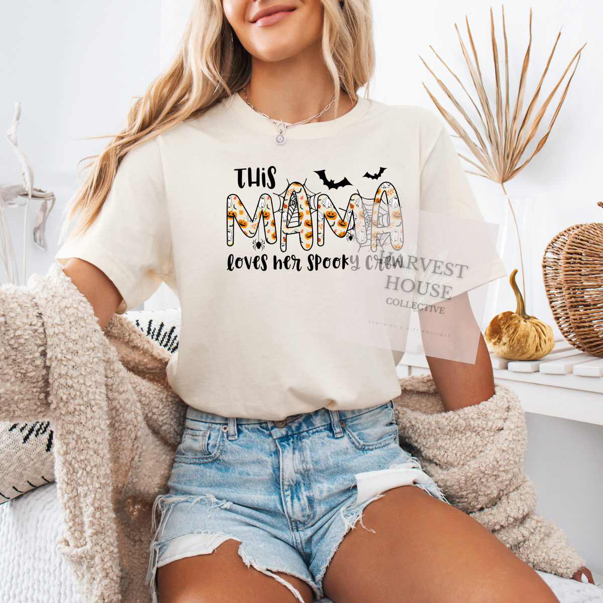 This Mama Loves Her Spooky Crew Tee