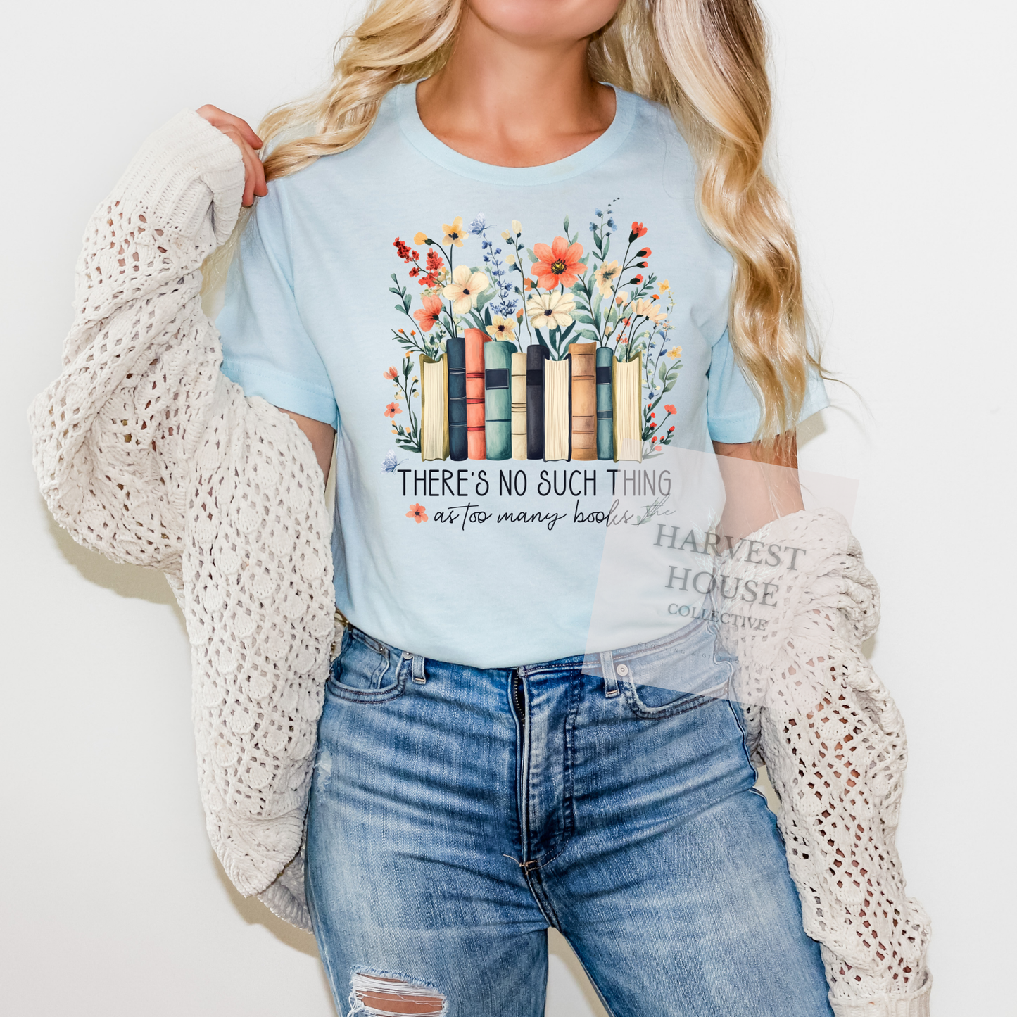 There's No Such Thing As Too Many Books Tee