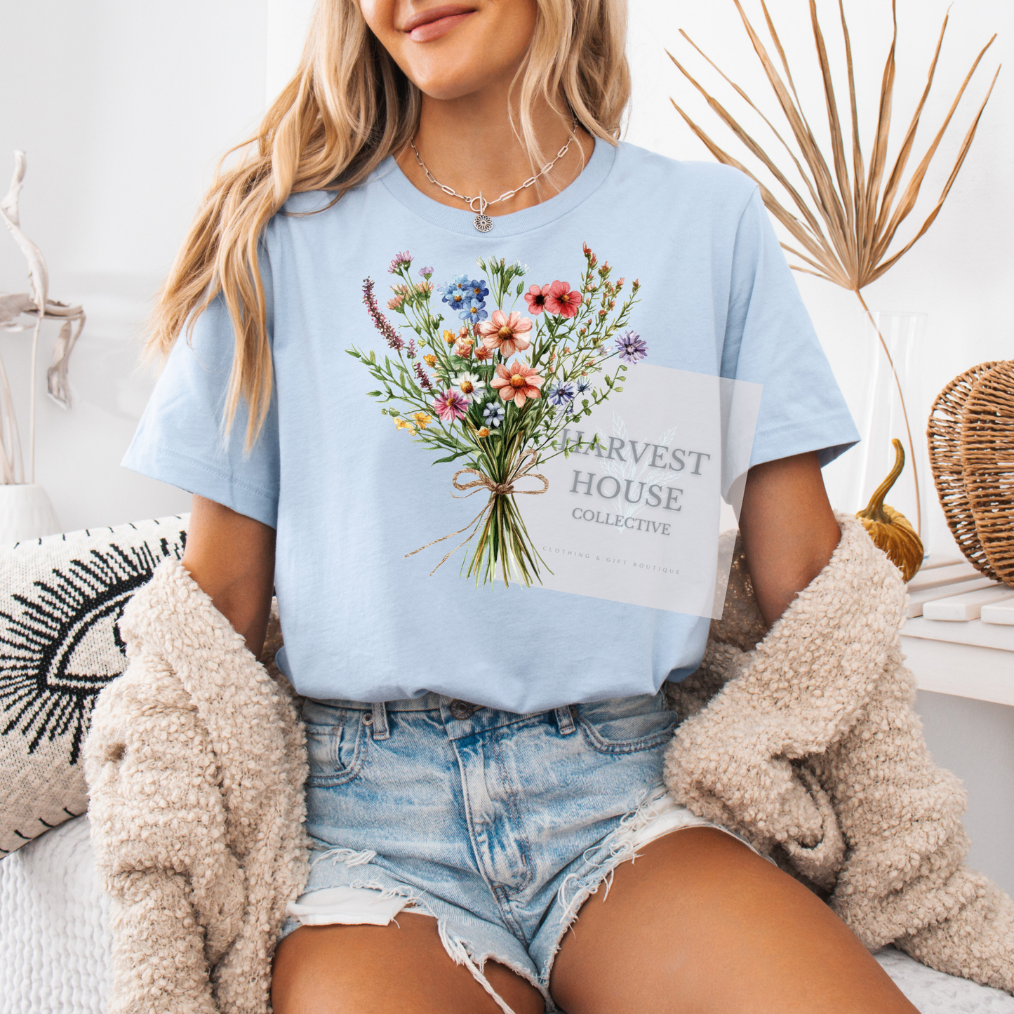 Floral Bouquet Bella Canvas Tee