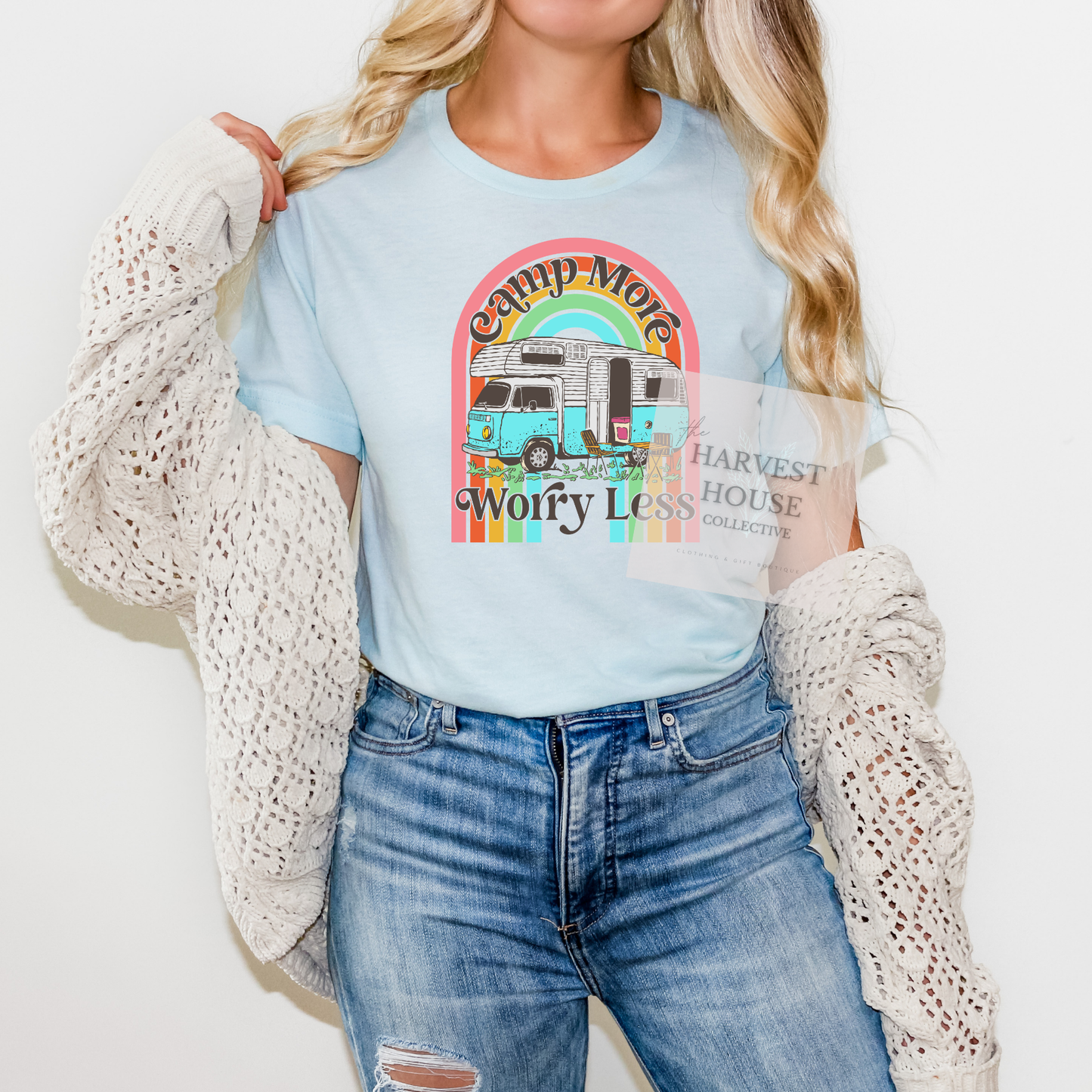 Camp More Worry Less Bella Canvas Tee