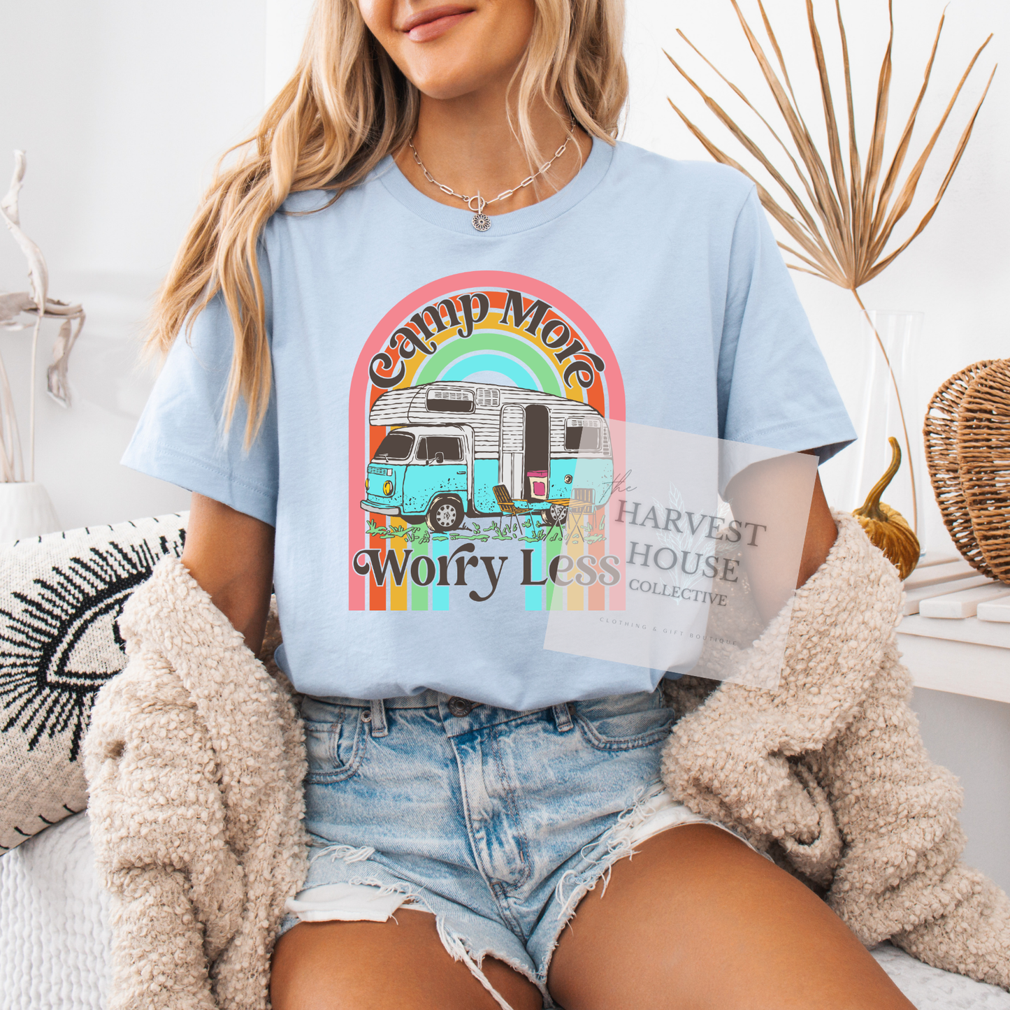 Camp More Worry Less Bella Canvas Tee