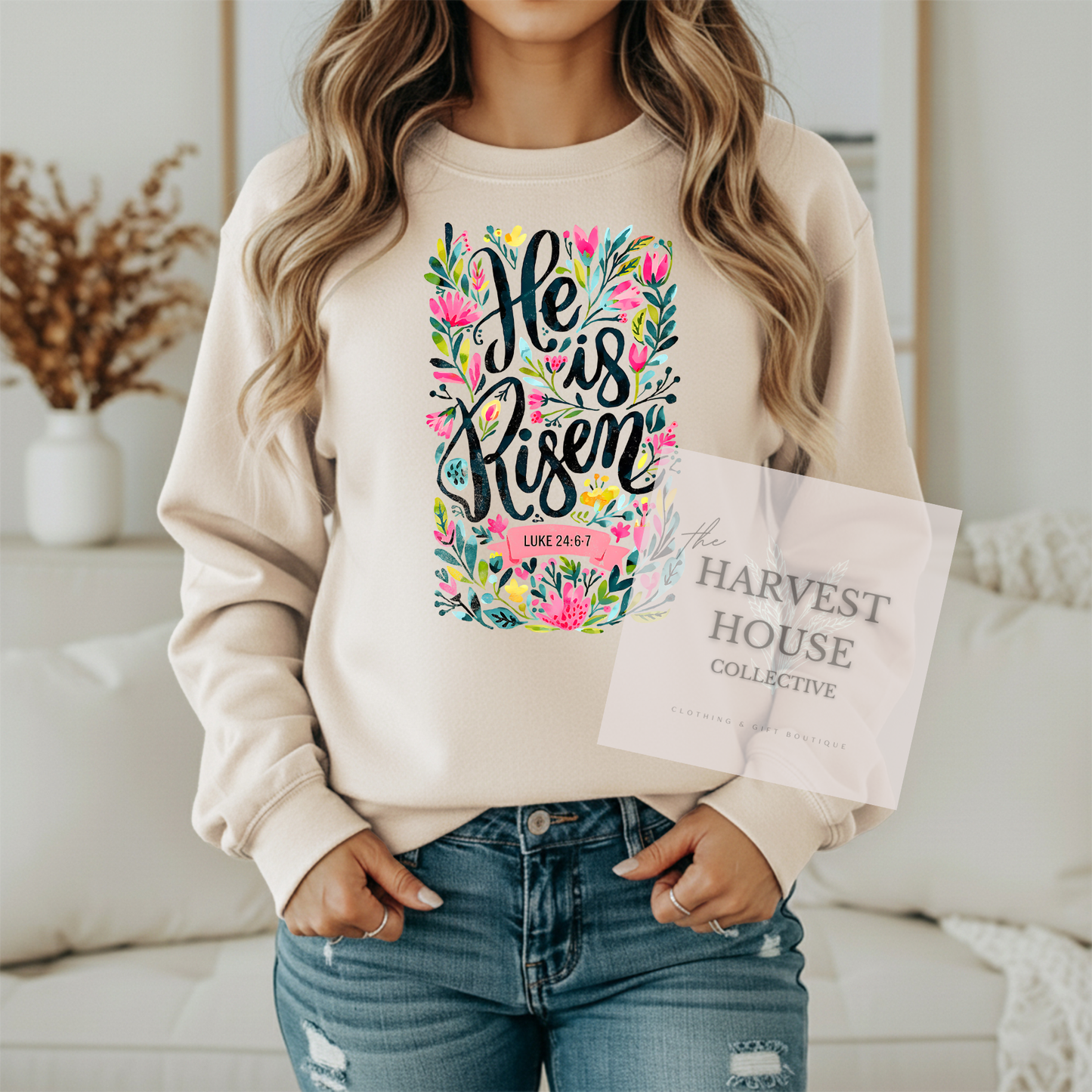 He is Risen Gildan Crewneck & Hoodie
