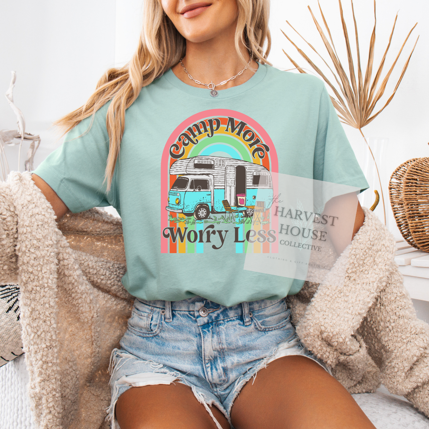 Camp More Worry Less Bella Canvas Tee