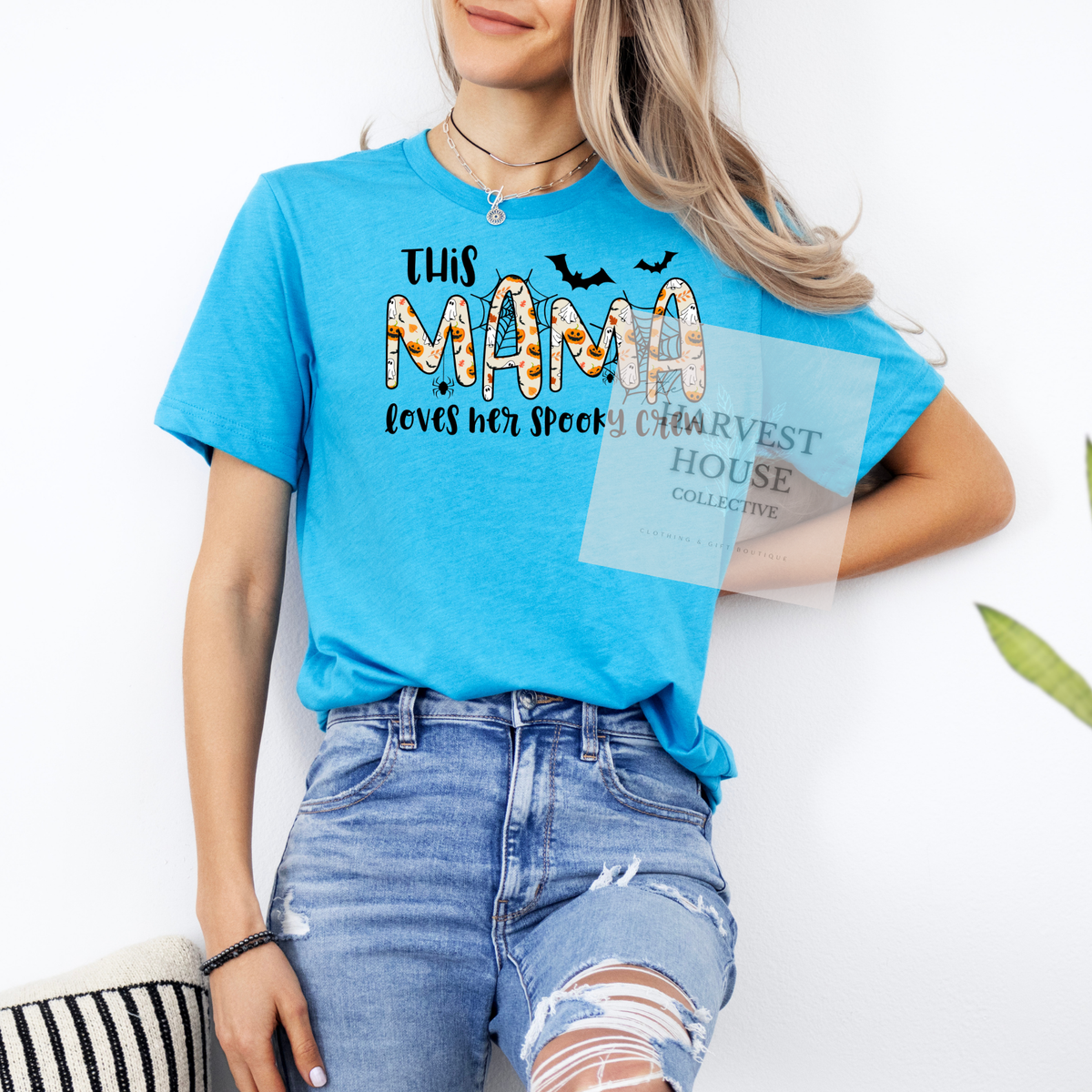 This Mama Loves Her Spooky Crew Tee