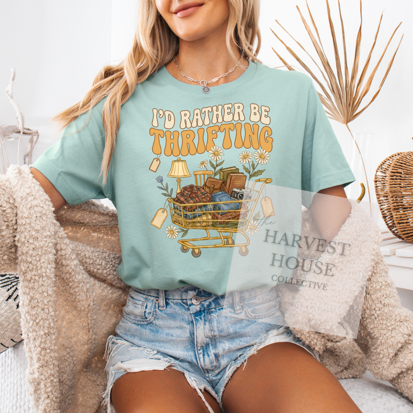 I'd Rather Be Thrifting Bella Canvas Tee