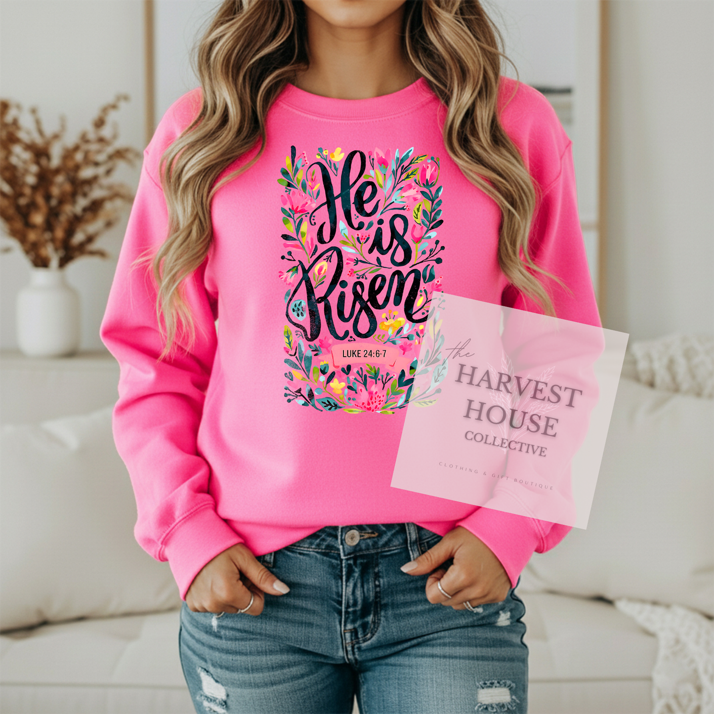 He is Risen Gildan Crewneck & Hoodie