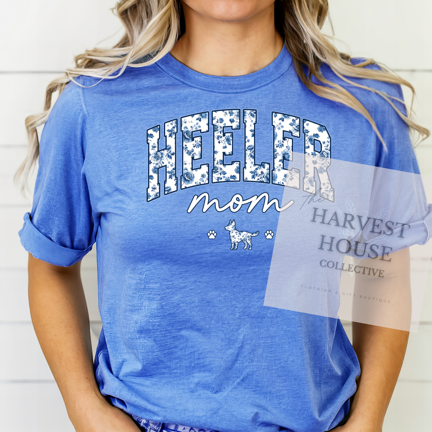 Floral Heeler Mom Shirt