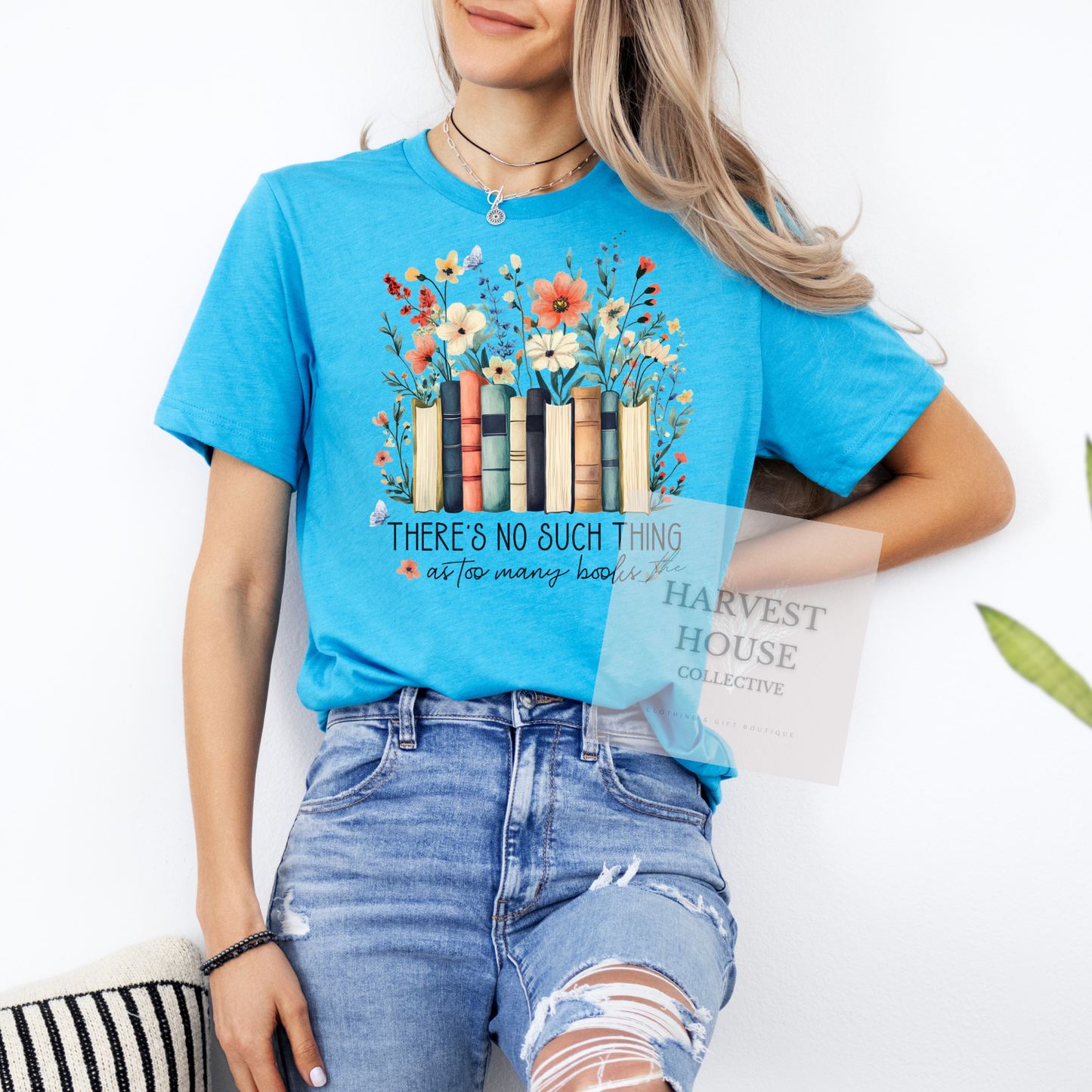 There's No Such Thing As Too Many Books Tee