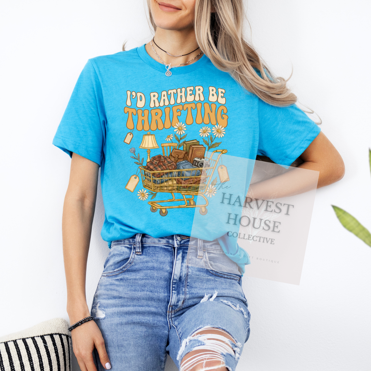 I'd Rather Be Thrifting Bella Canvas Tee