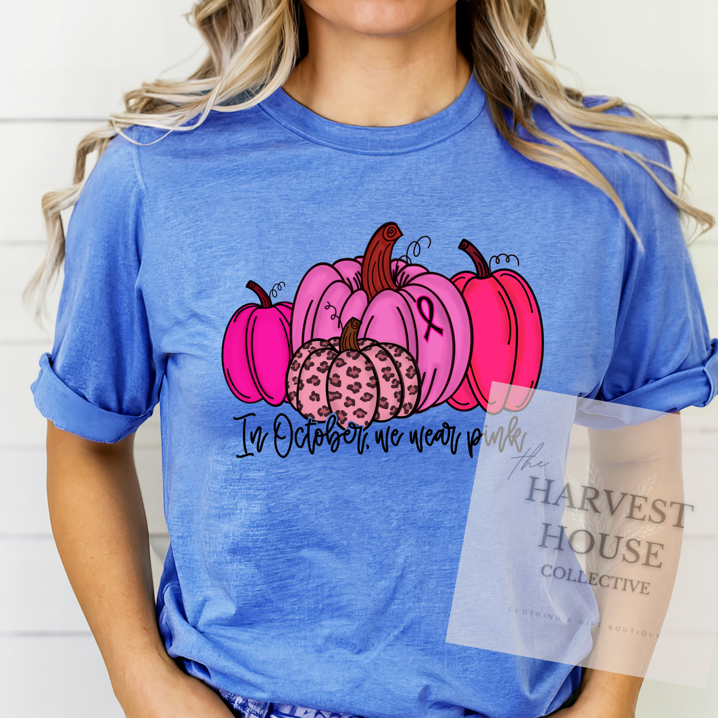 In October We Wear Pink Bella Canvas Tee