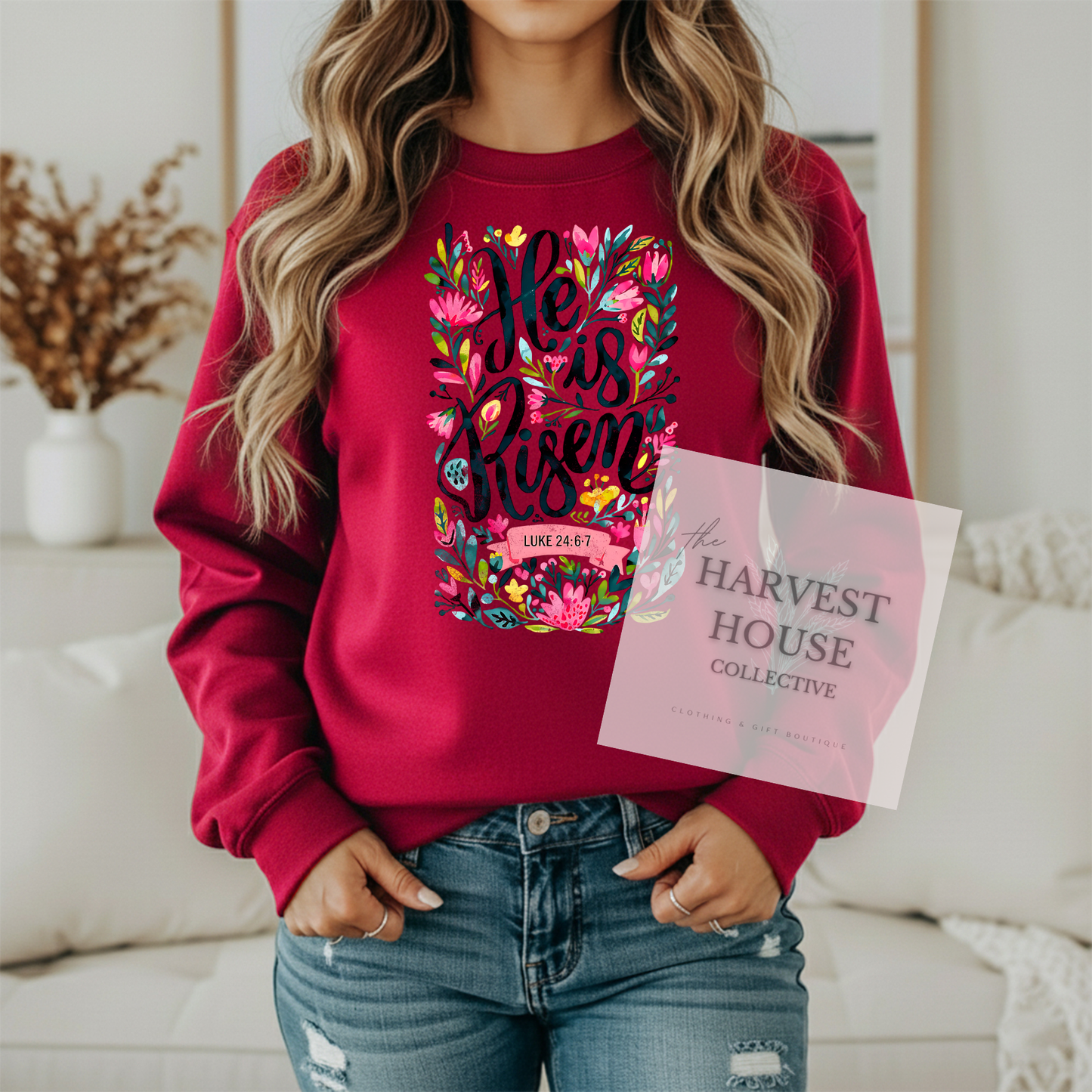 He is Risen Gildan Crewneck & Hoodie