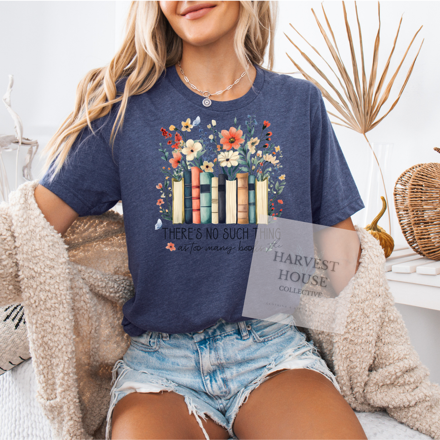 There's No Such Thing As Too Many Books Tee