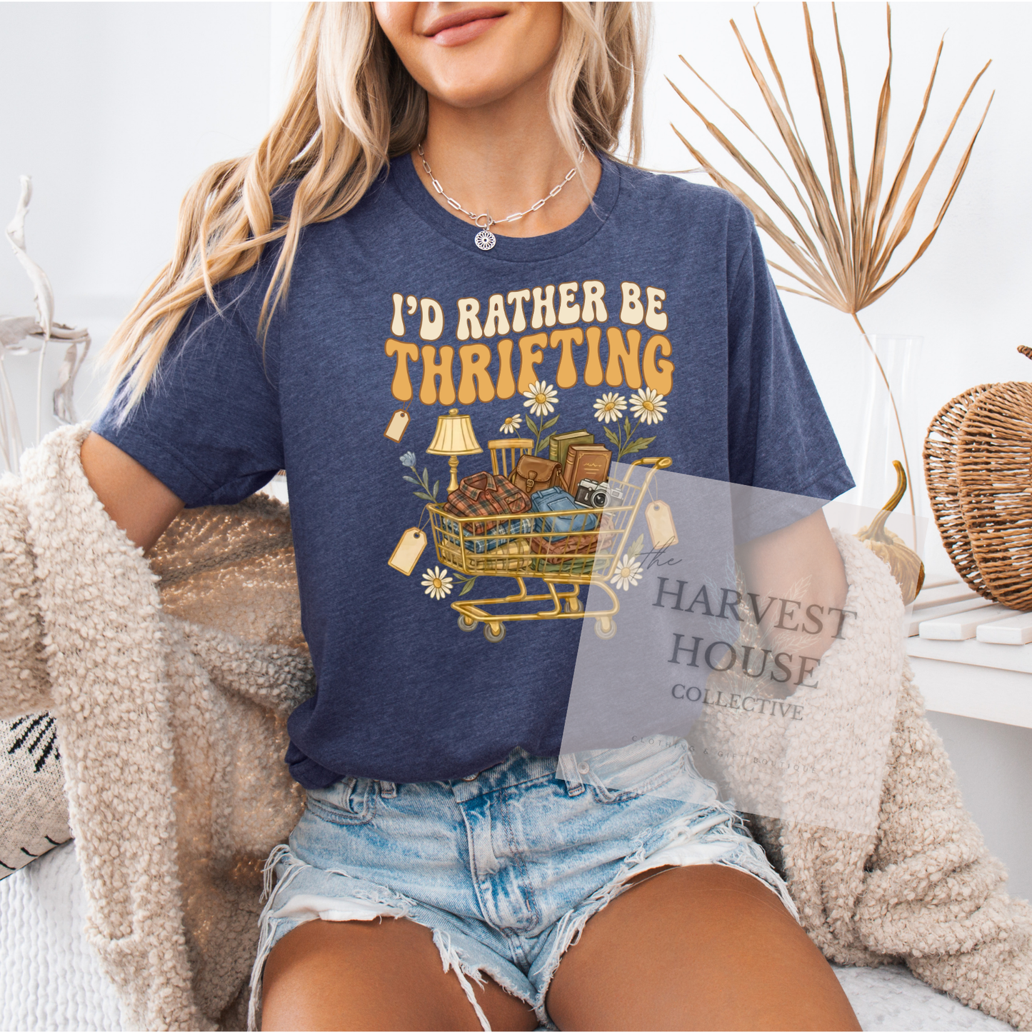 I'd Rather Be Thrifting Bella Canvas Tee