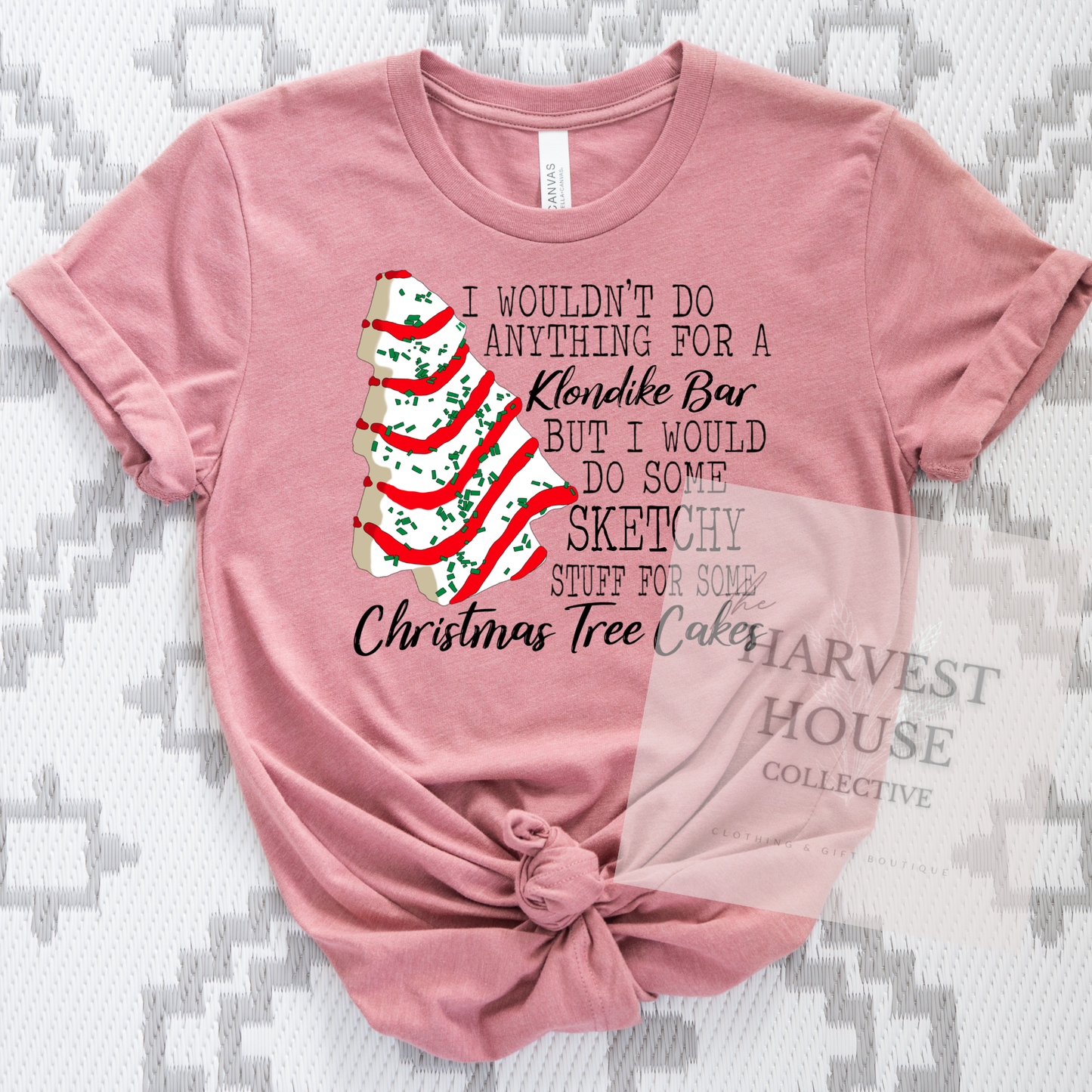 Christmas Tree Cake Bella Canvas Tee