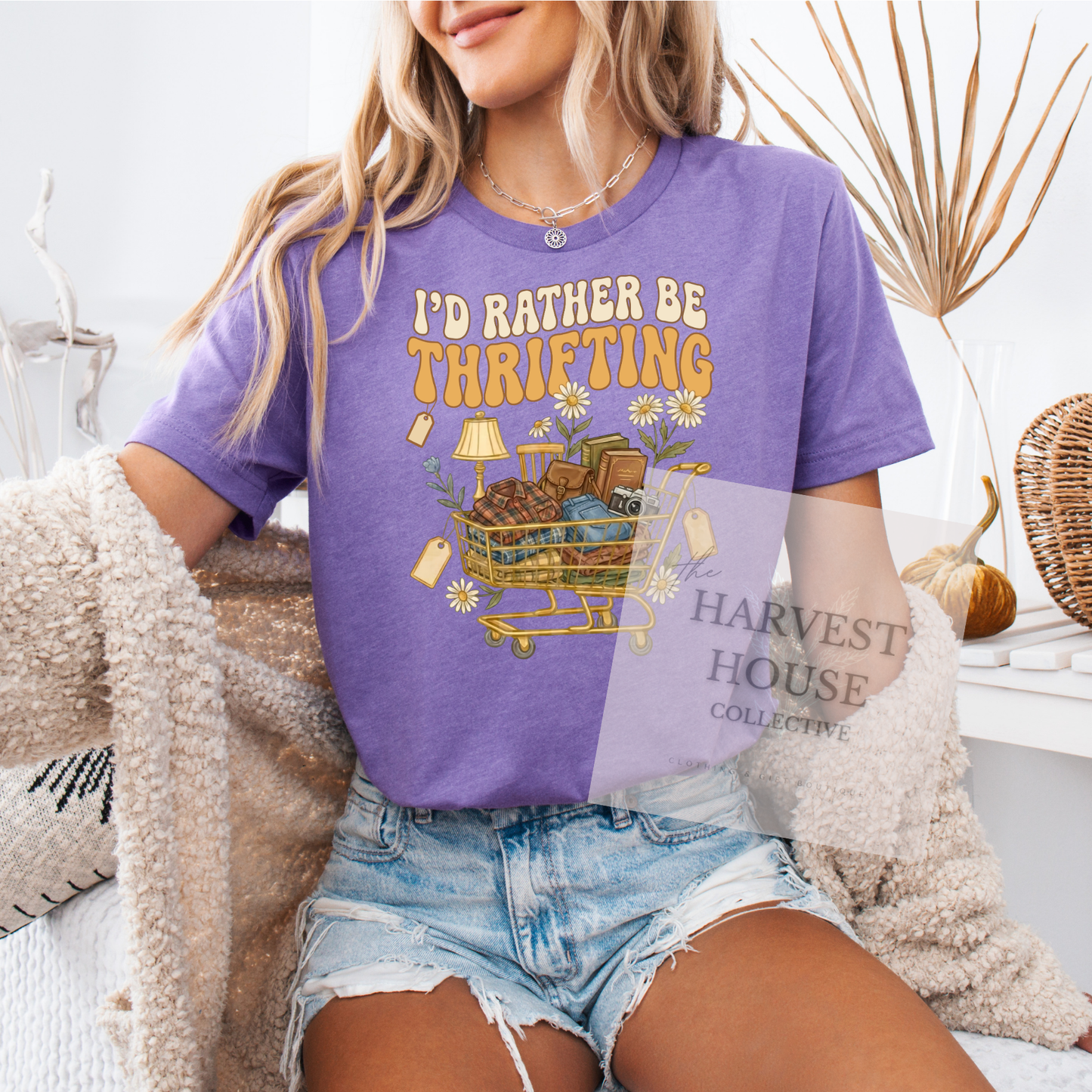 I'd Rather Be Thrifting Bella Canvas Tee
