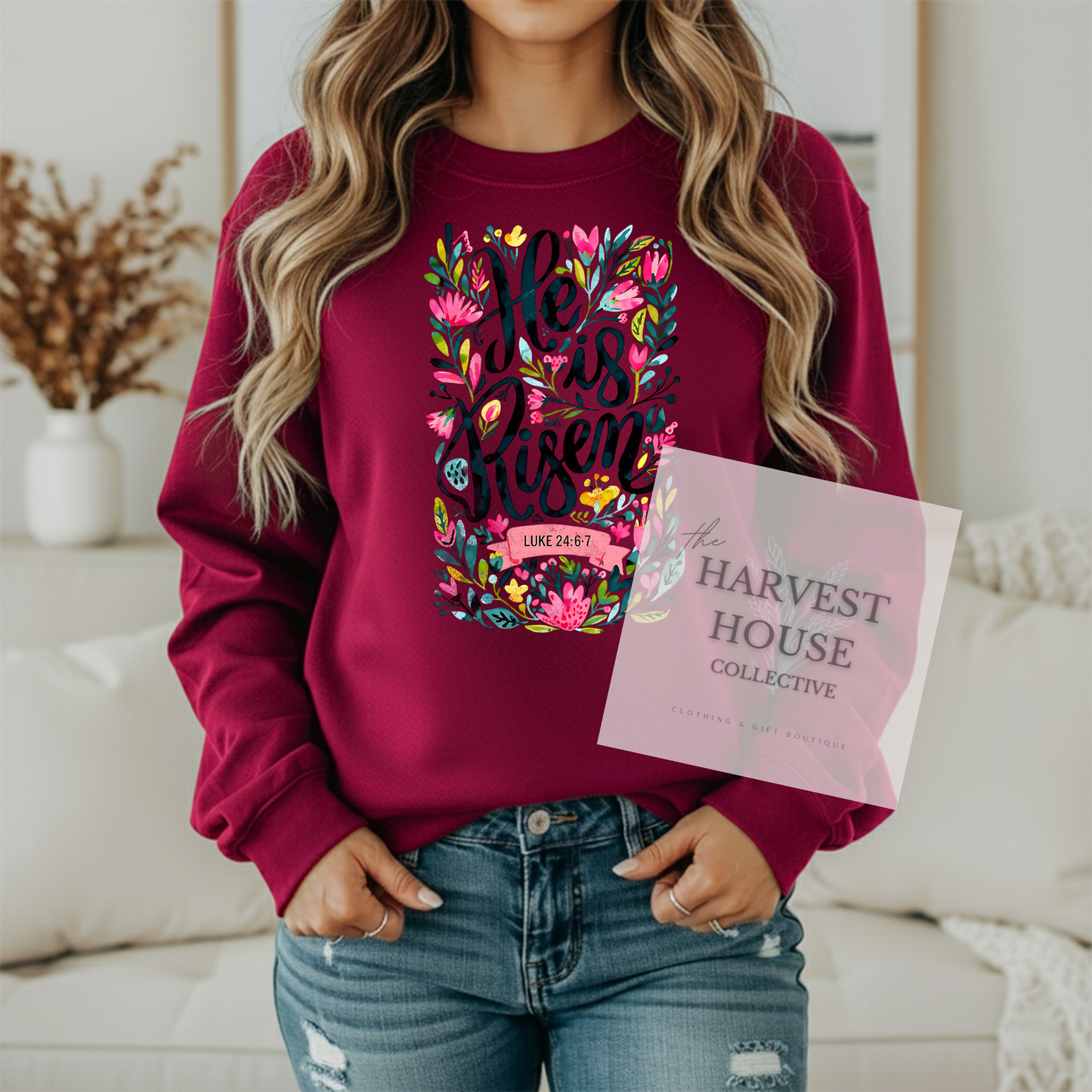 He is Risen Gildan Crewneck & Hoodie