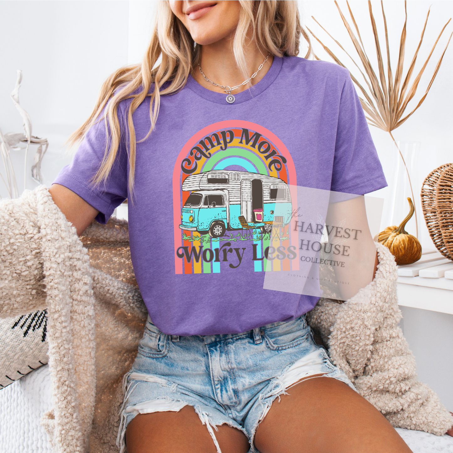 Camp More Worry Less Bella Canvas Tee