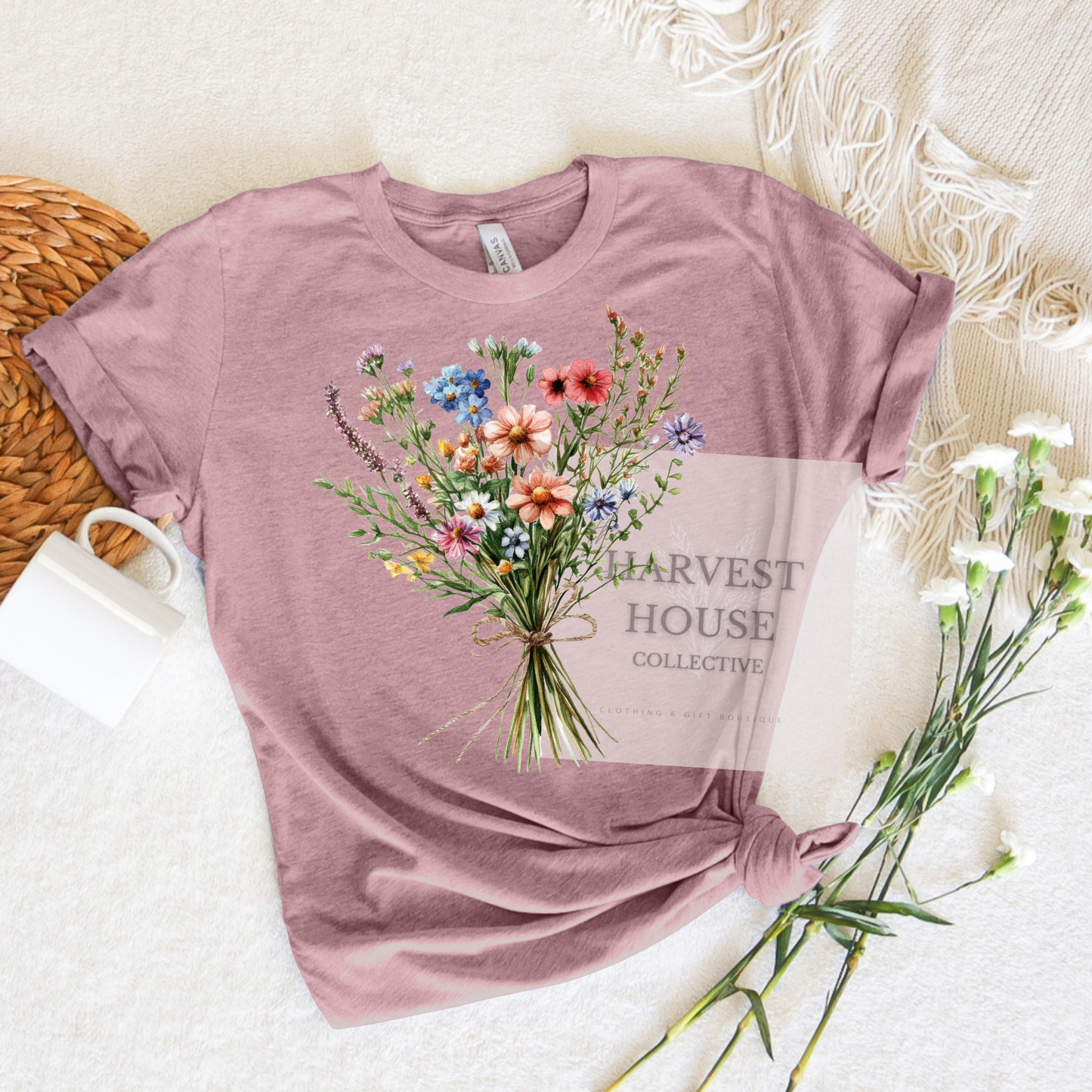 Floral Bouquet Bella Canvas Tee
