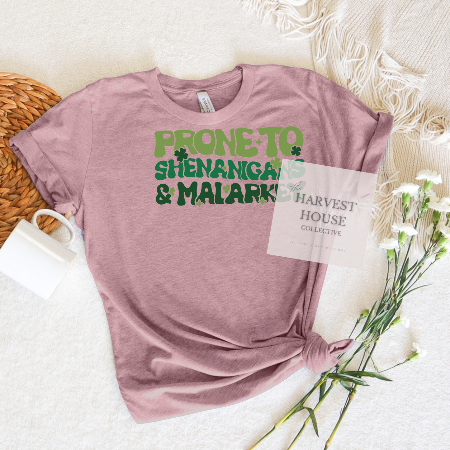 Prone To Shenanigans And Malarky Bella Canvas Tee
