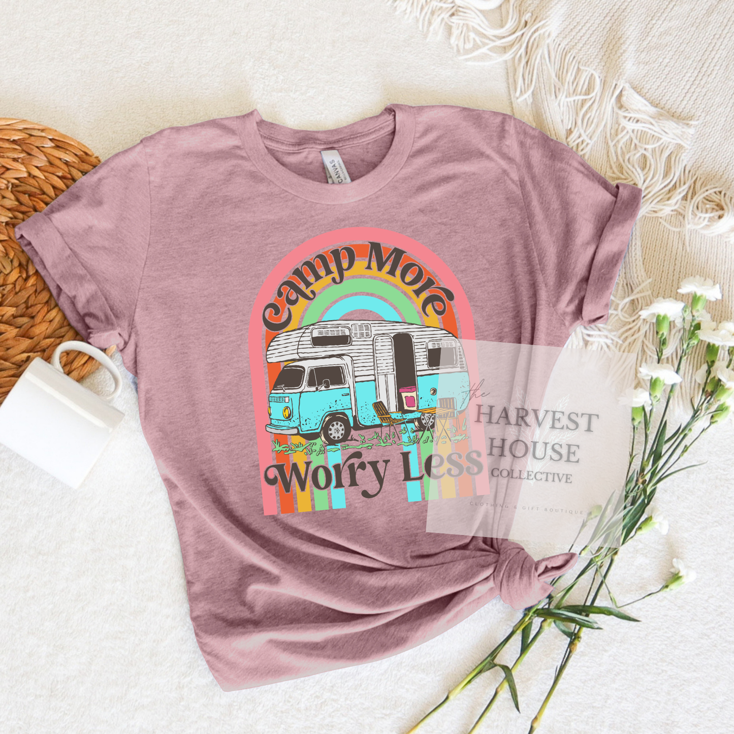 Camp More Worry Less Bella Canvas Tee