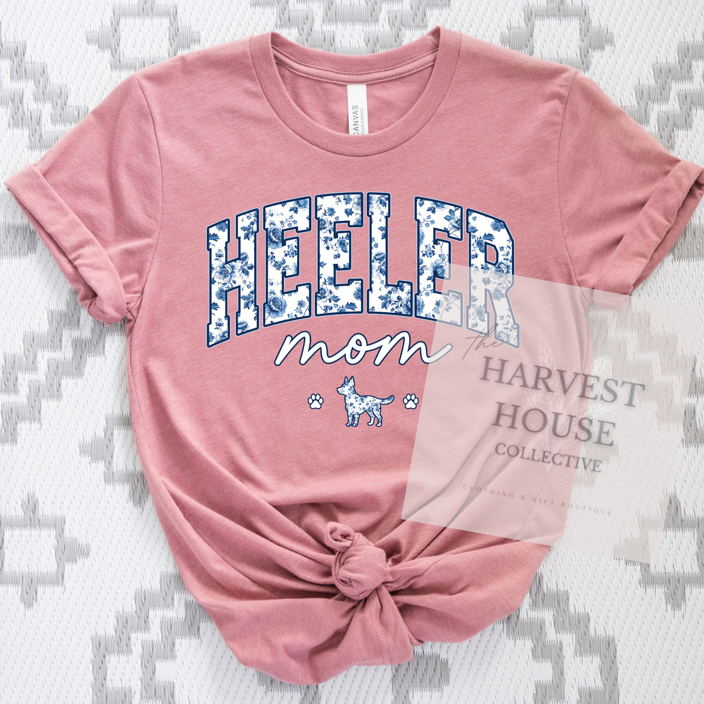 Floral Heeler Mom Shirt