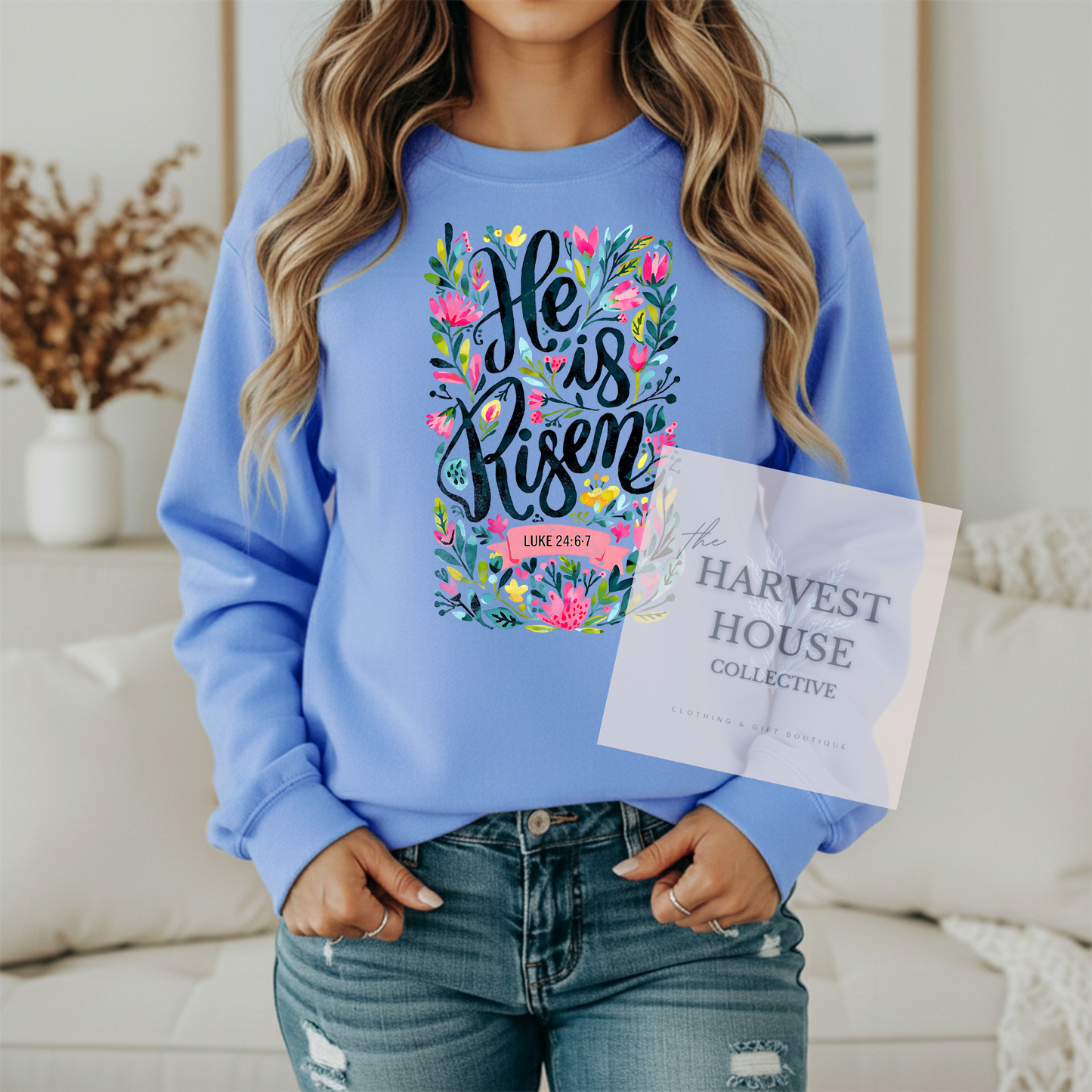 He is Risen Gildan Crewneck & Hoodie