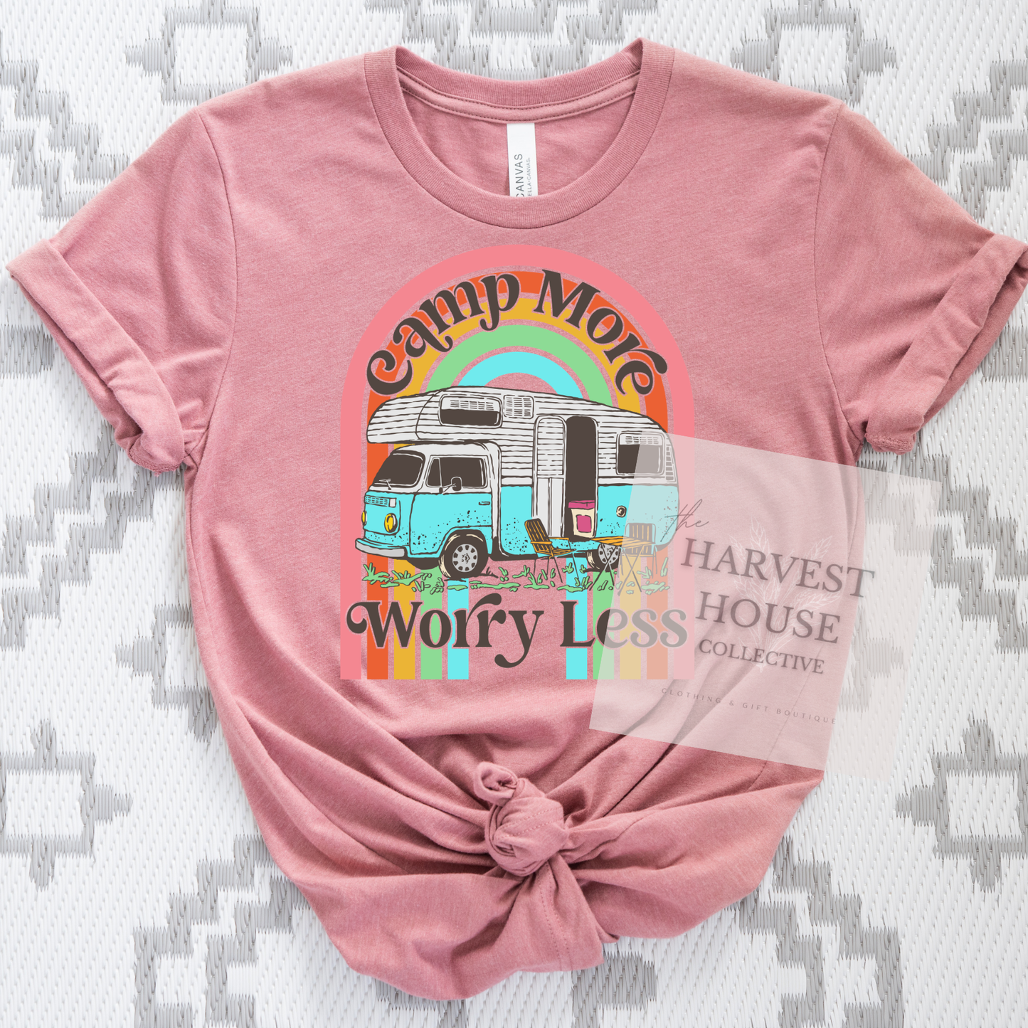 Camp More Worry Less Bella Canvas Tee