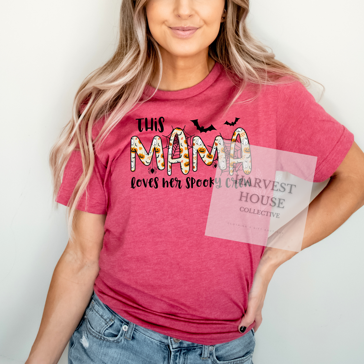 This Mama Loves Her Spooky Crew Tee