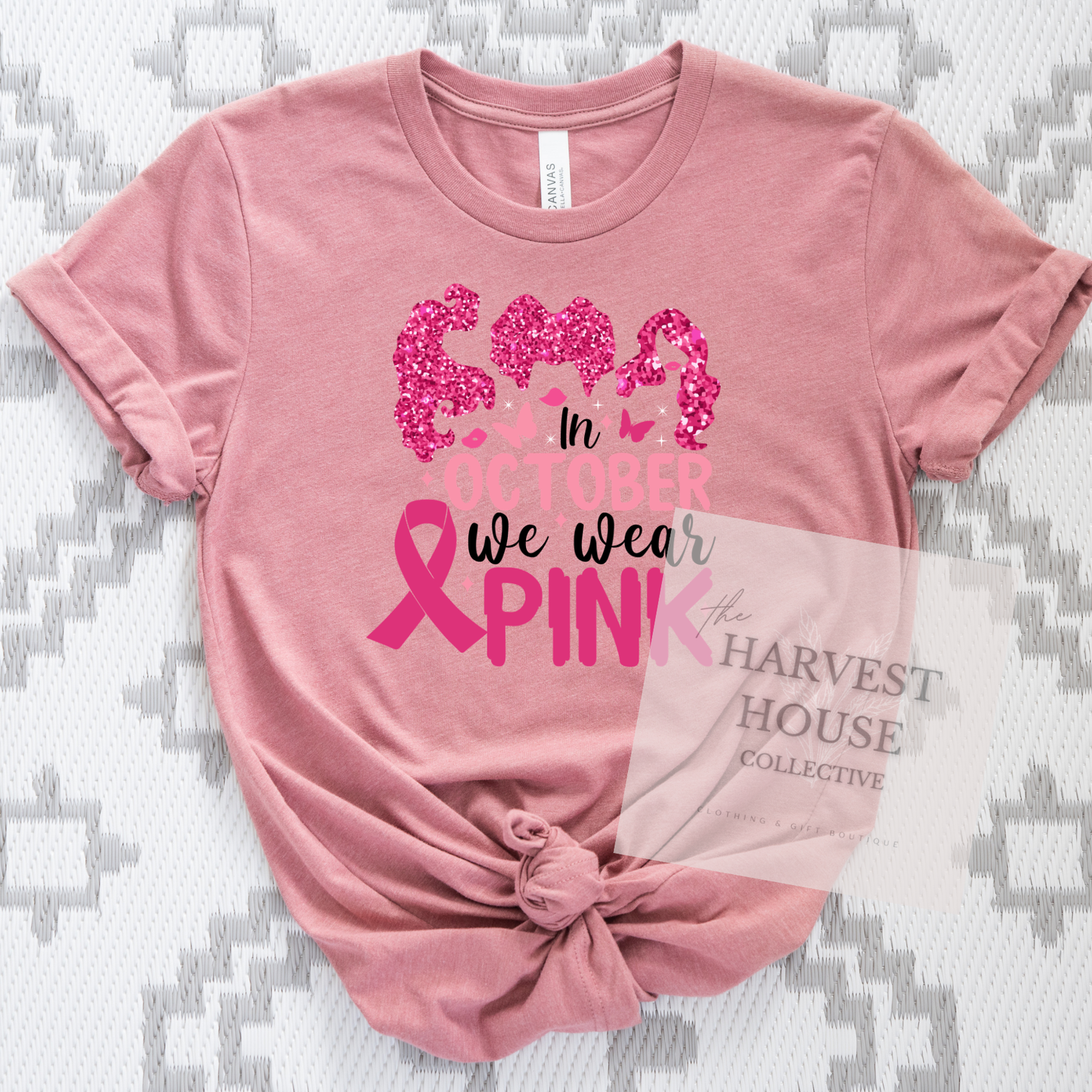 We Wear Pink Bella Canvas Tee
