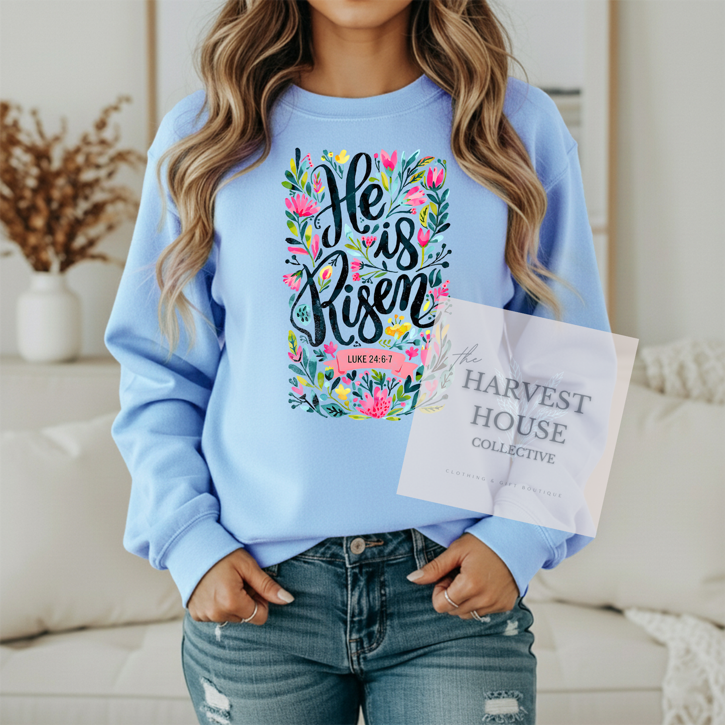 He is Risen Gildan Crewneck & Hoodie