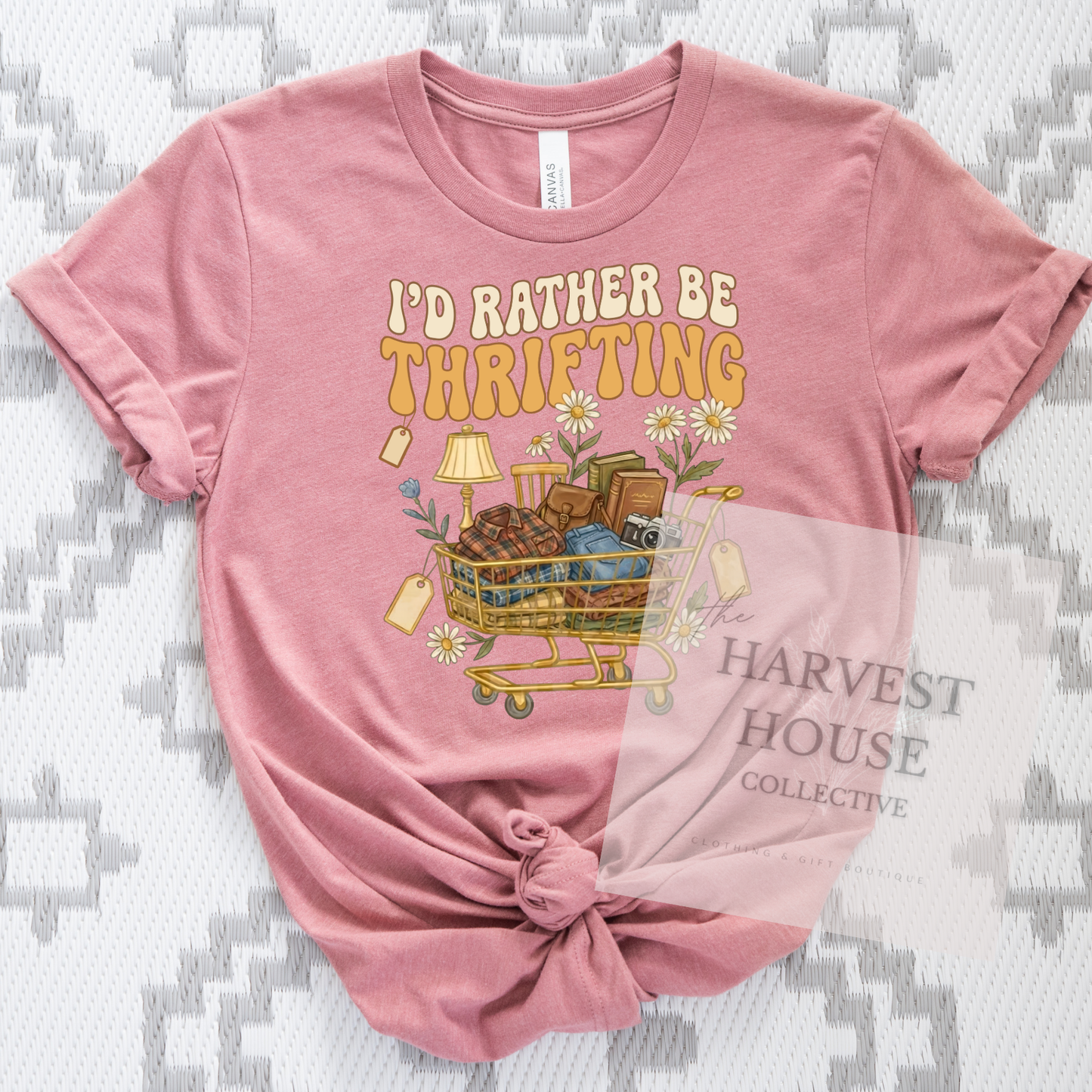 I'd Rather Be Thrifting Bella Canvas Tee