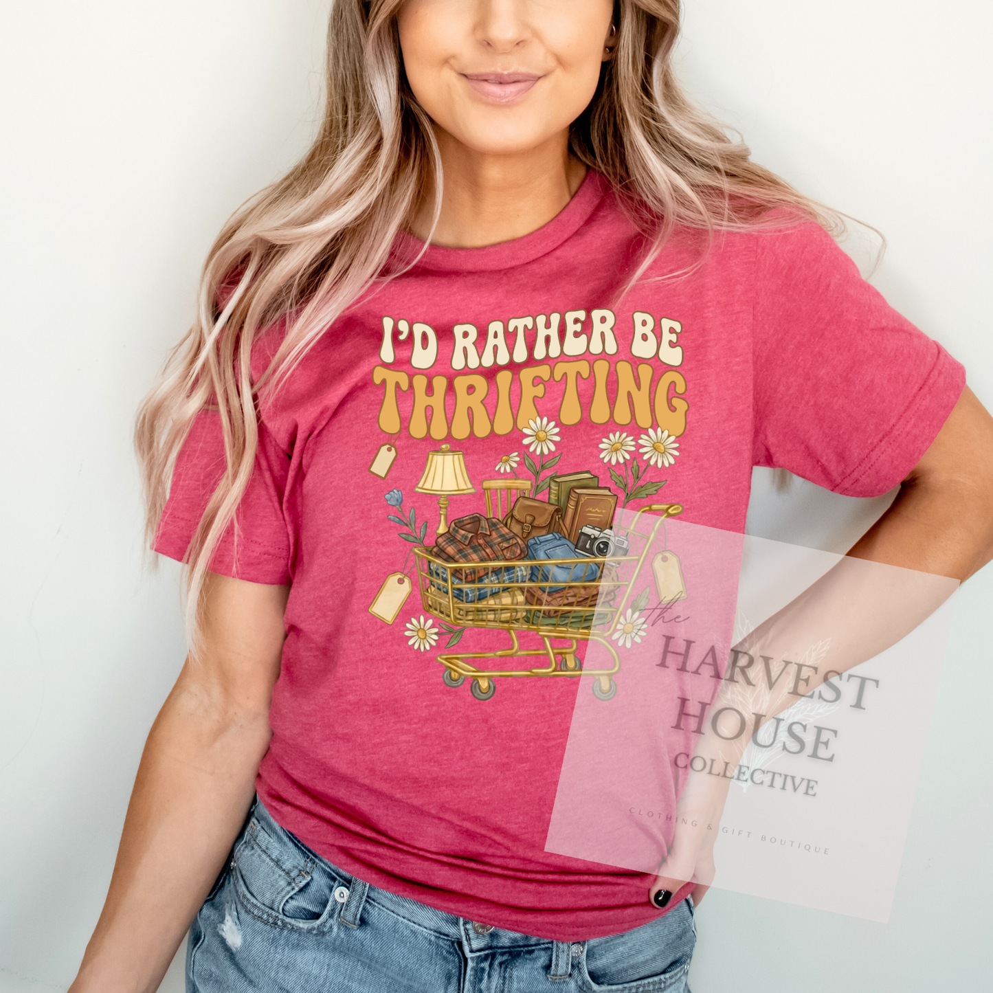 I'd Rather Be Thrifting Bella Canvas Tee