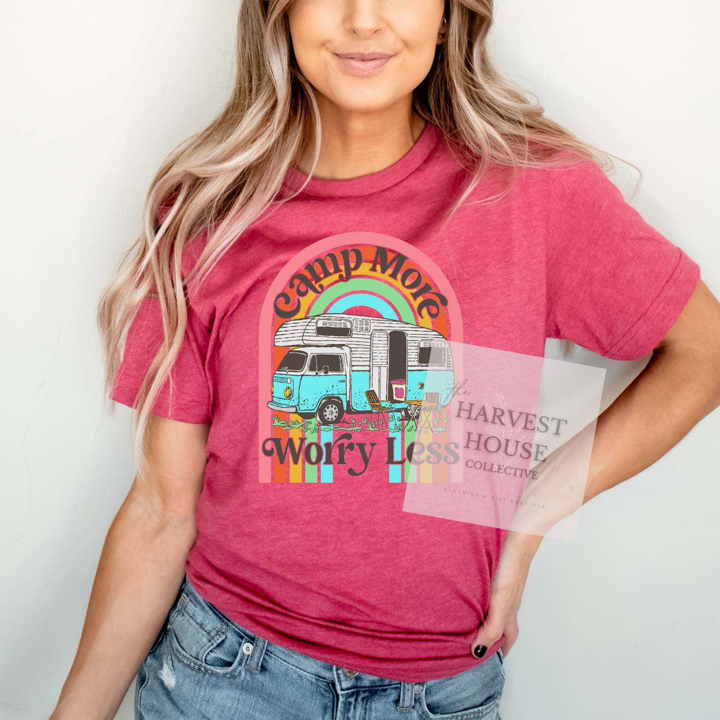 Camp More Worry Less Bella Canvas Tee